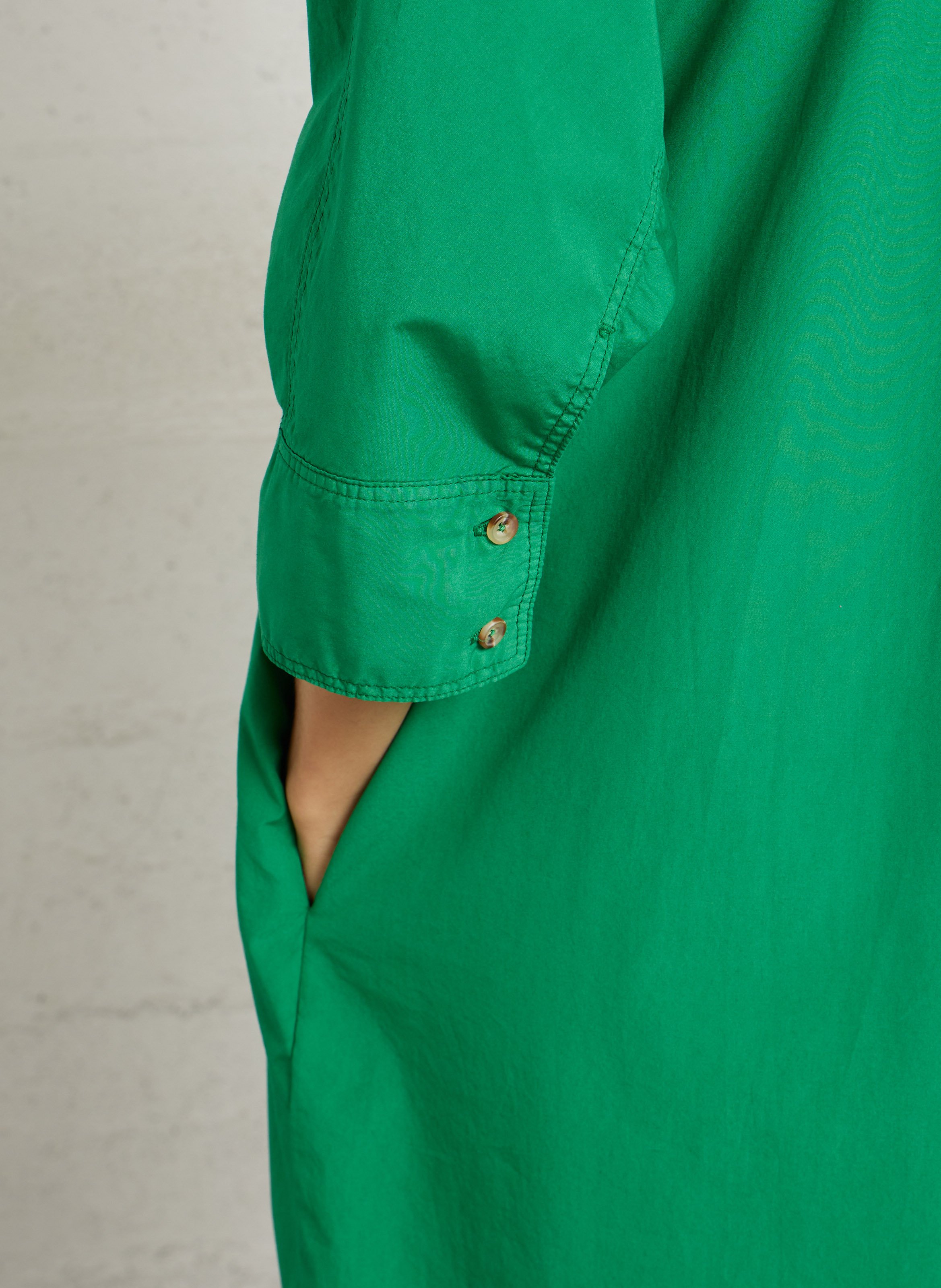 Robe midi col classque SACRECOEUR Vert