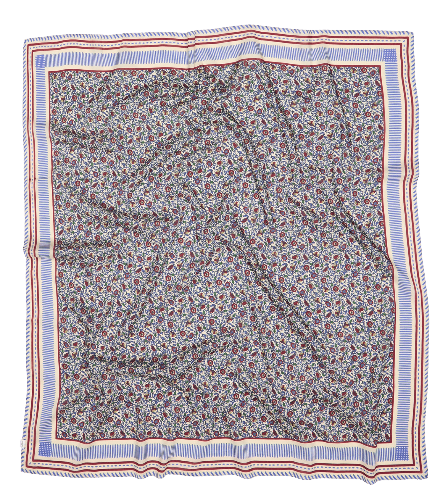 Cotton-blend floaty scarf BECKSONDERGAARD White