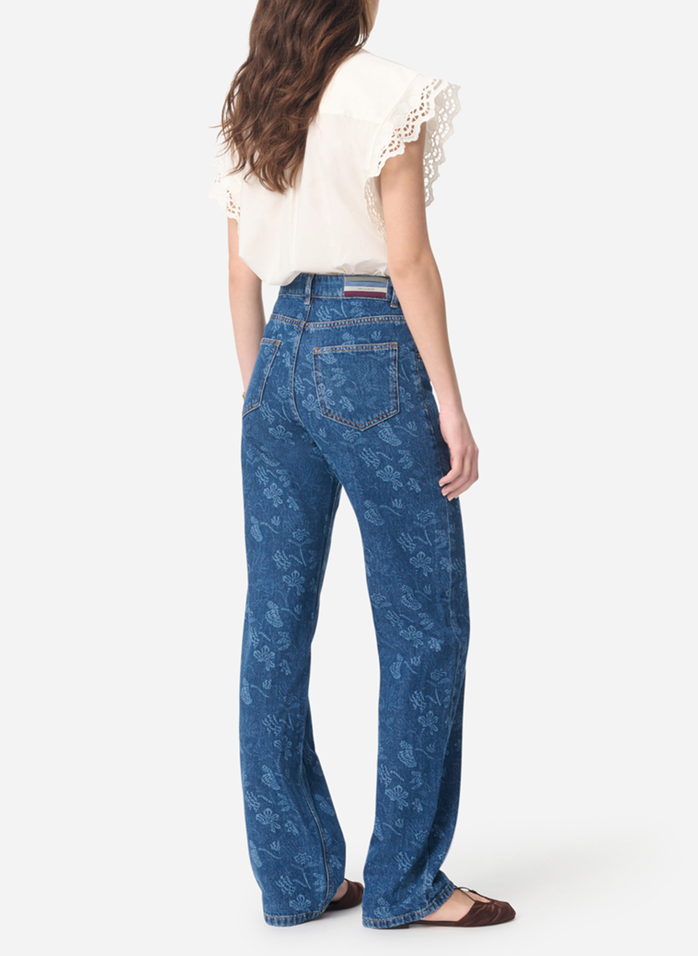 Straight Cut Jeans mit Print VANESSA BRUNO Mehrfarbig