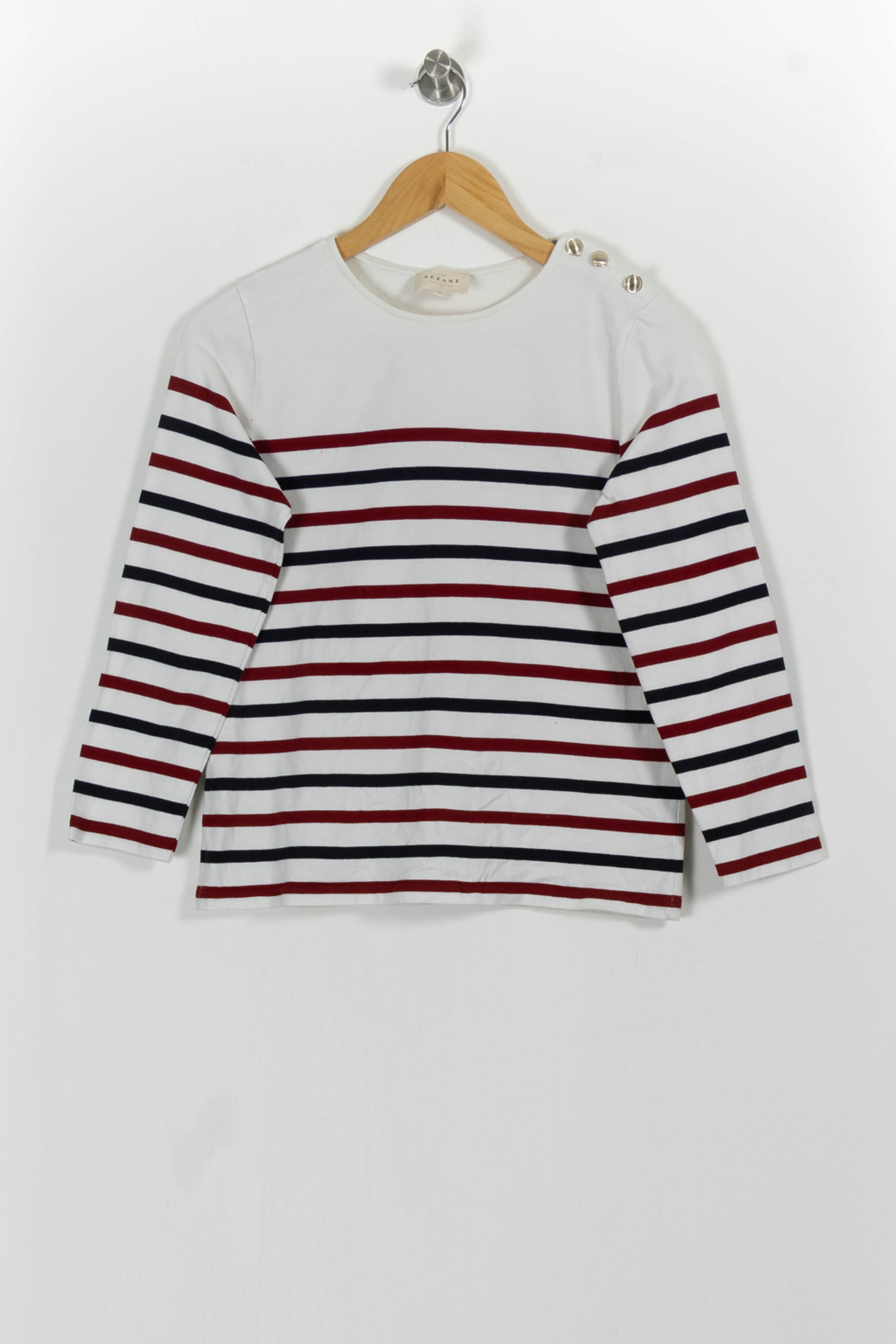 Tommy Badge T-shirt SEZANE - Seconde main White