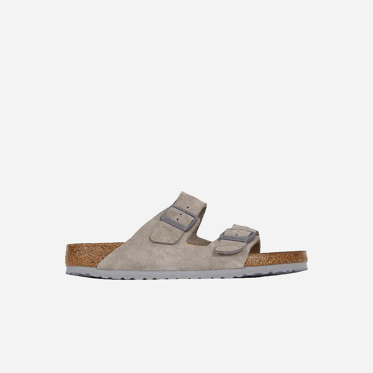 Sandales plates BIRKENSTOCK Gris
