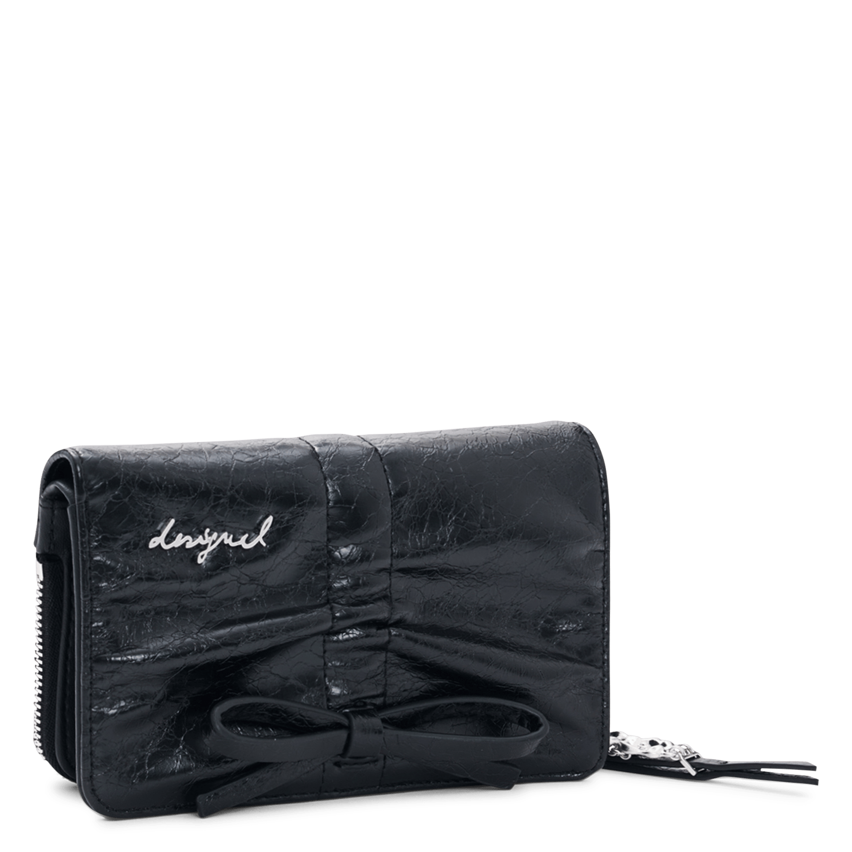 Shiny coin purse DESIGUAL Black