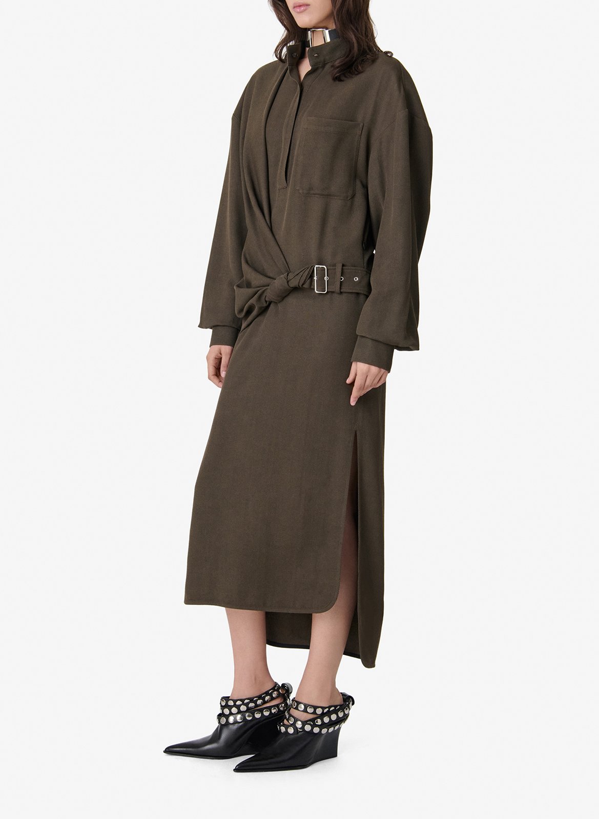 Weites Maxikleid IRO Braun
