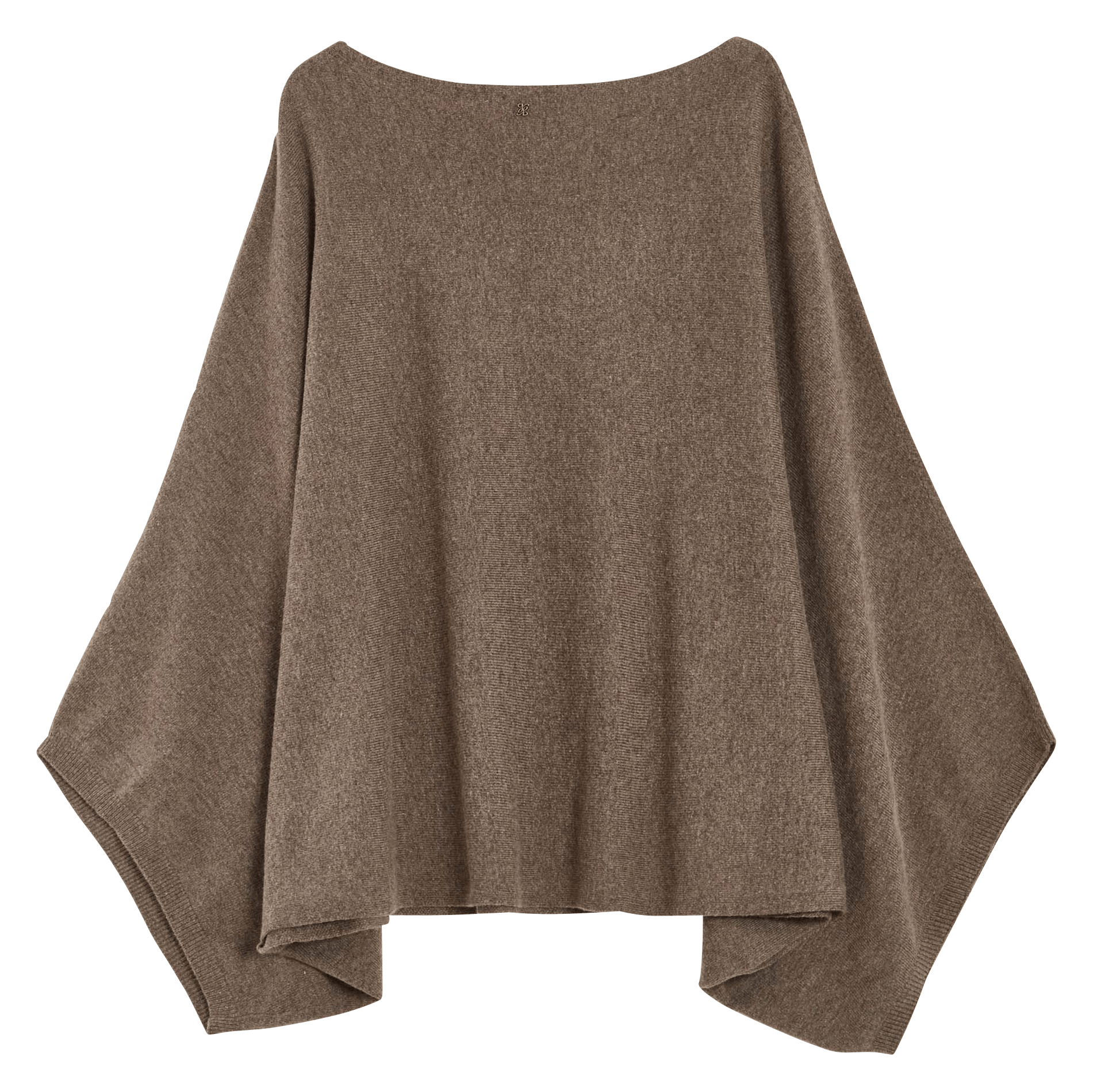 Grote gebreide poncho GRACE ET MILA Bruin