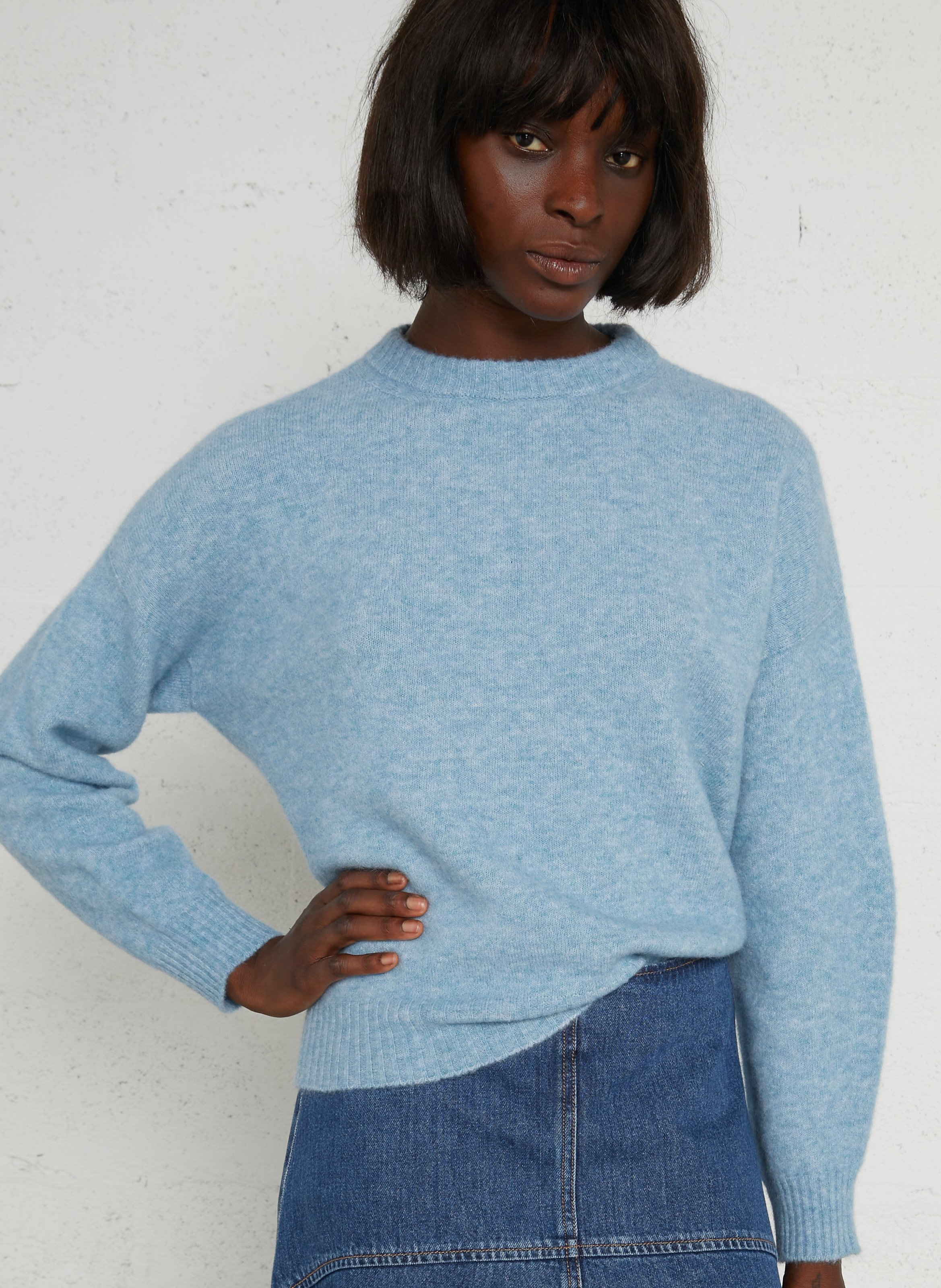 Loose-fit alpaca-blend round-neck sweater MAX MARA WEEK END