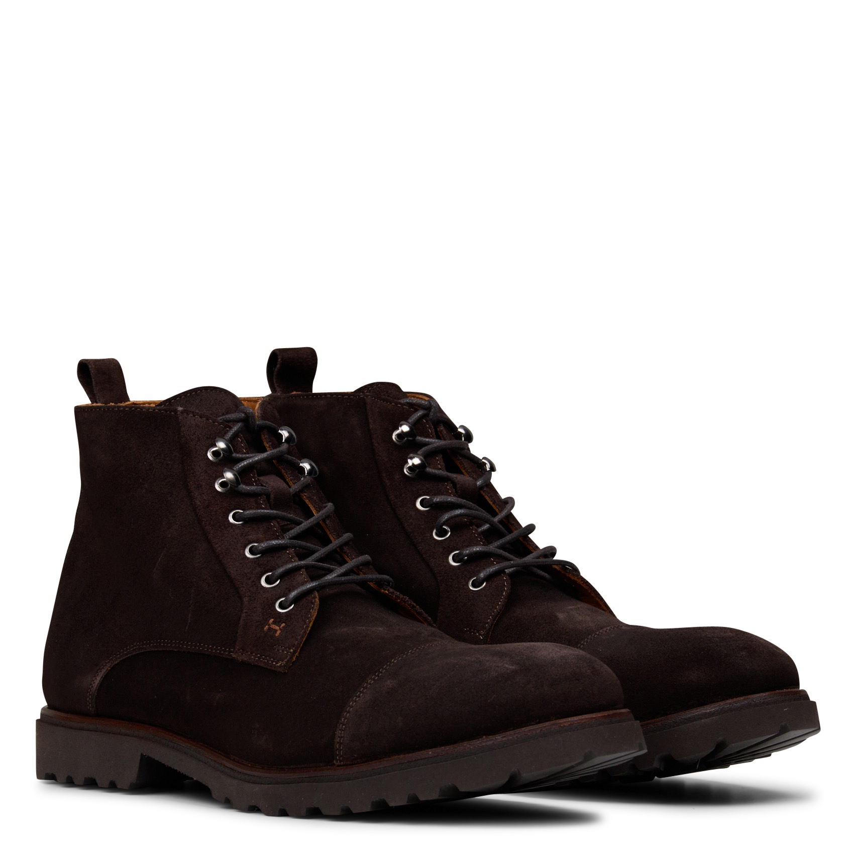 Boots à lacets en cuir HACKETT Marron