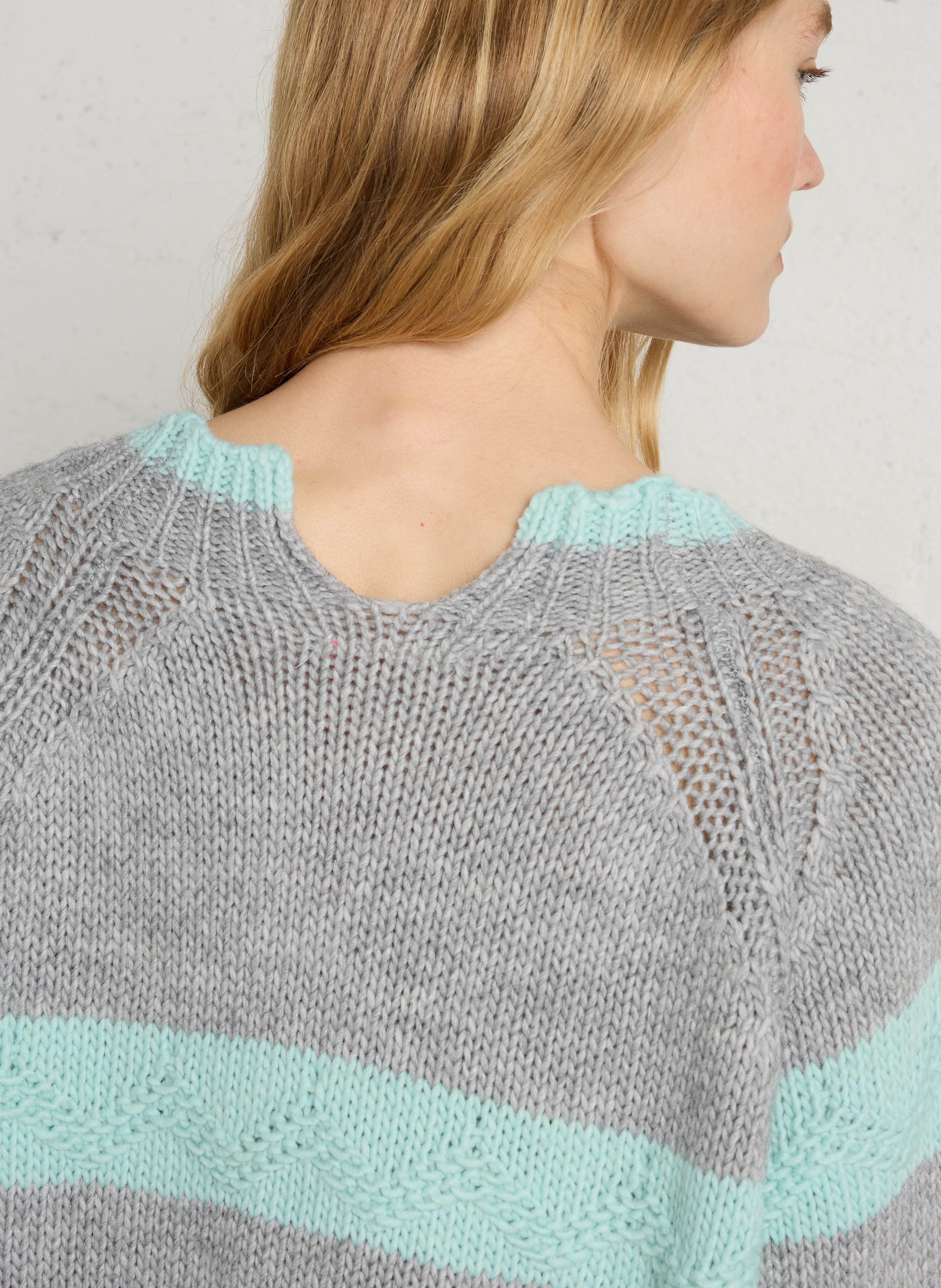 Übergroßer Pullover mit langen Ärmeln DR BLOOM Silber