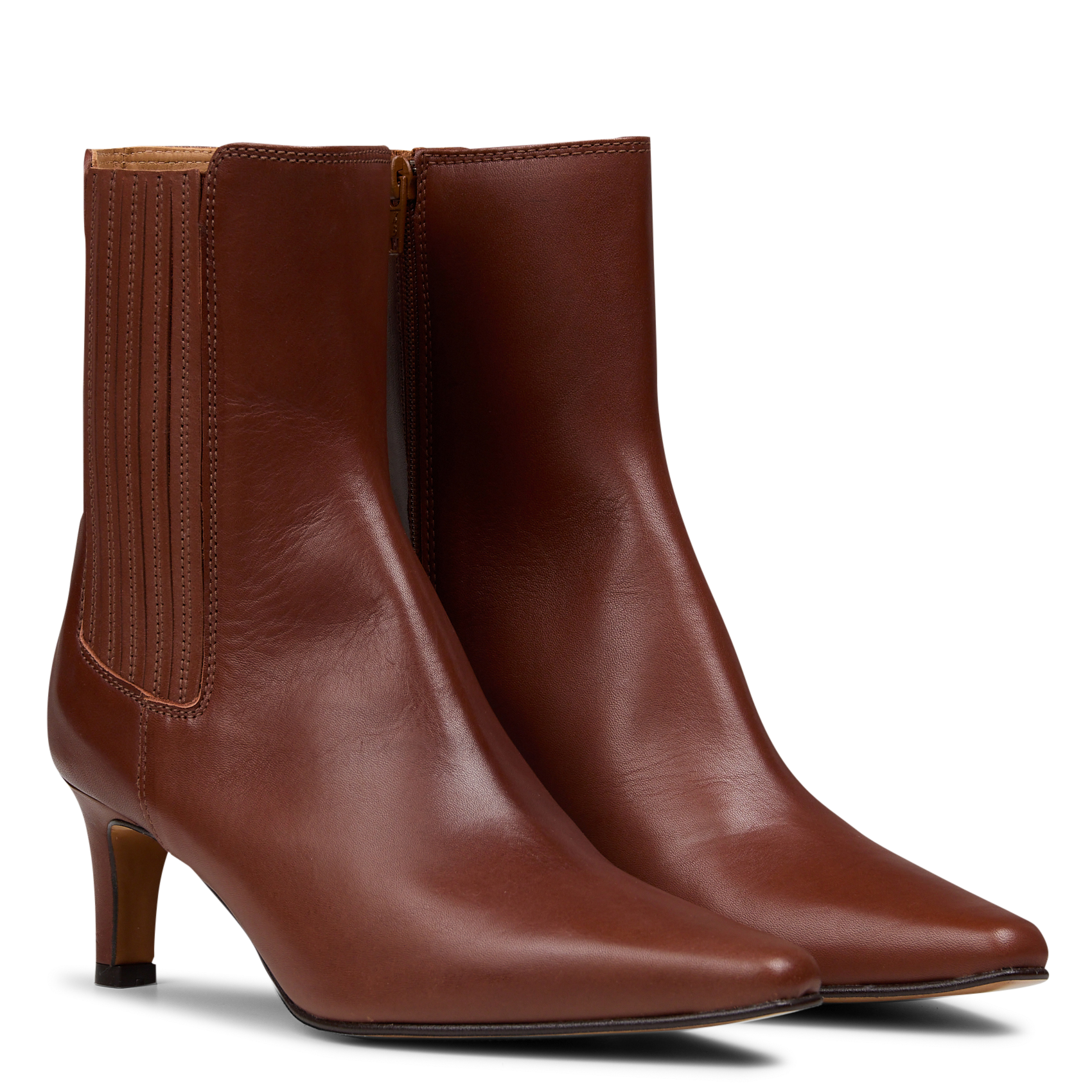 Bottines en cuir | Beige MAISON 123 Femme