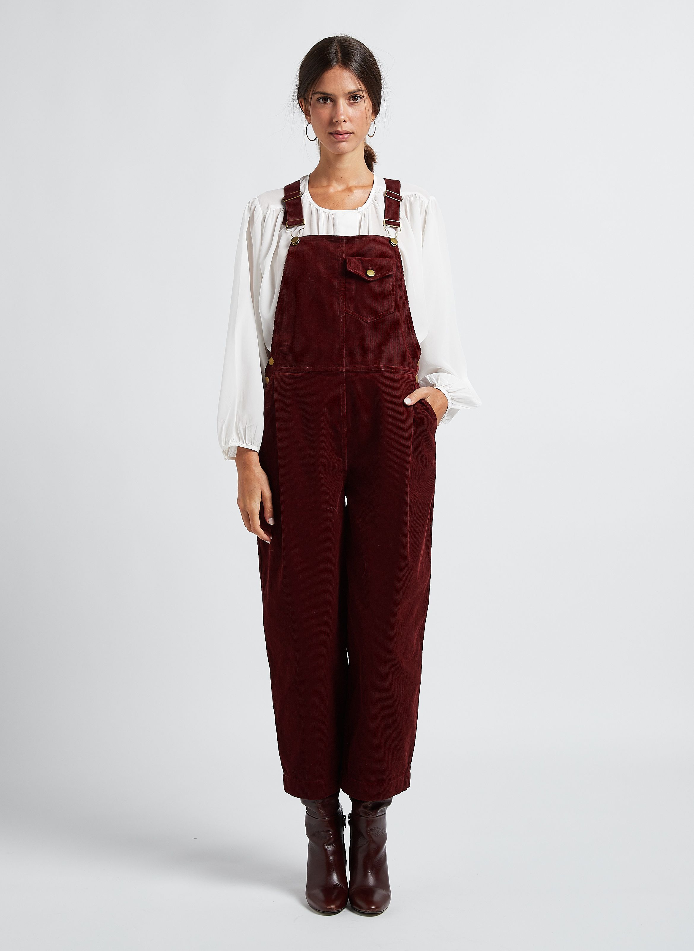 Ladies sales cotton dungarees