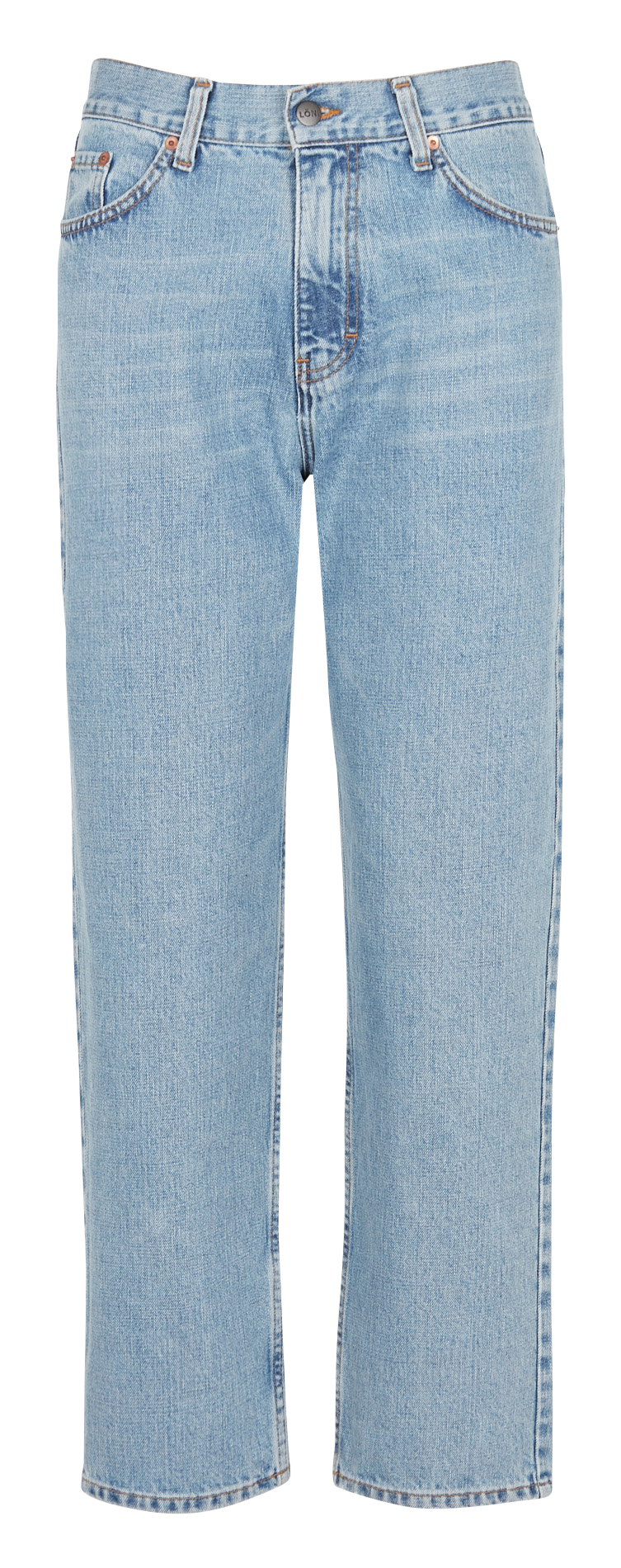 Jean taille haute droit en coton  MARGAUX LONNBERG Bleu