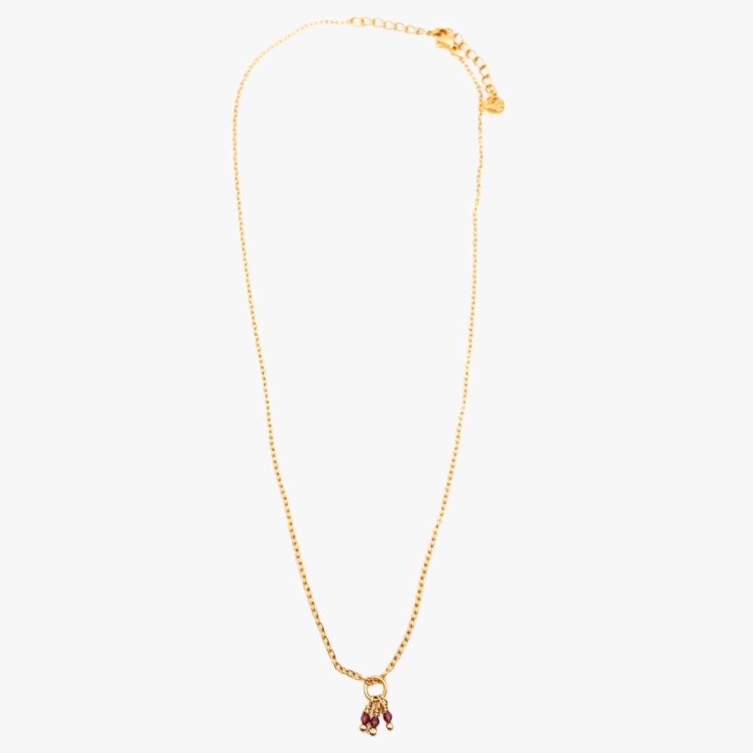 Garnet necklace GINANDGER Blue
