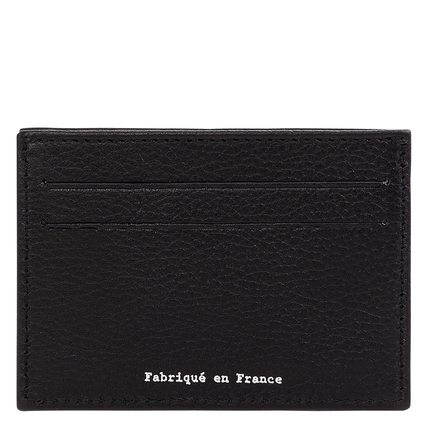 Grained leather card holder SAISON 1865 Black