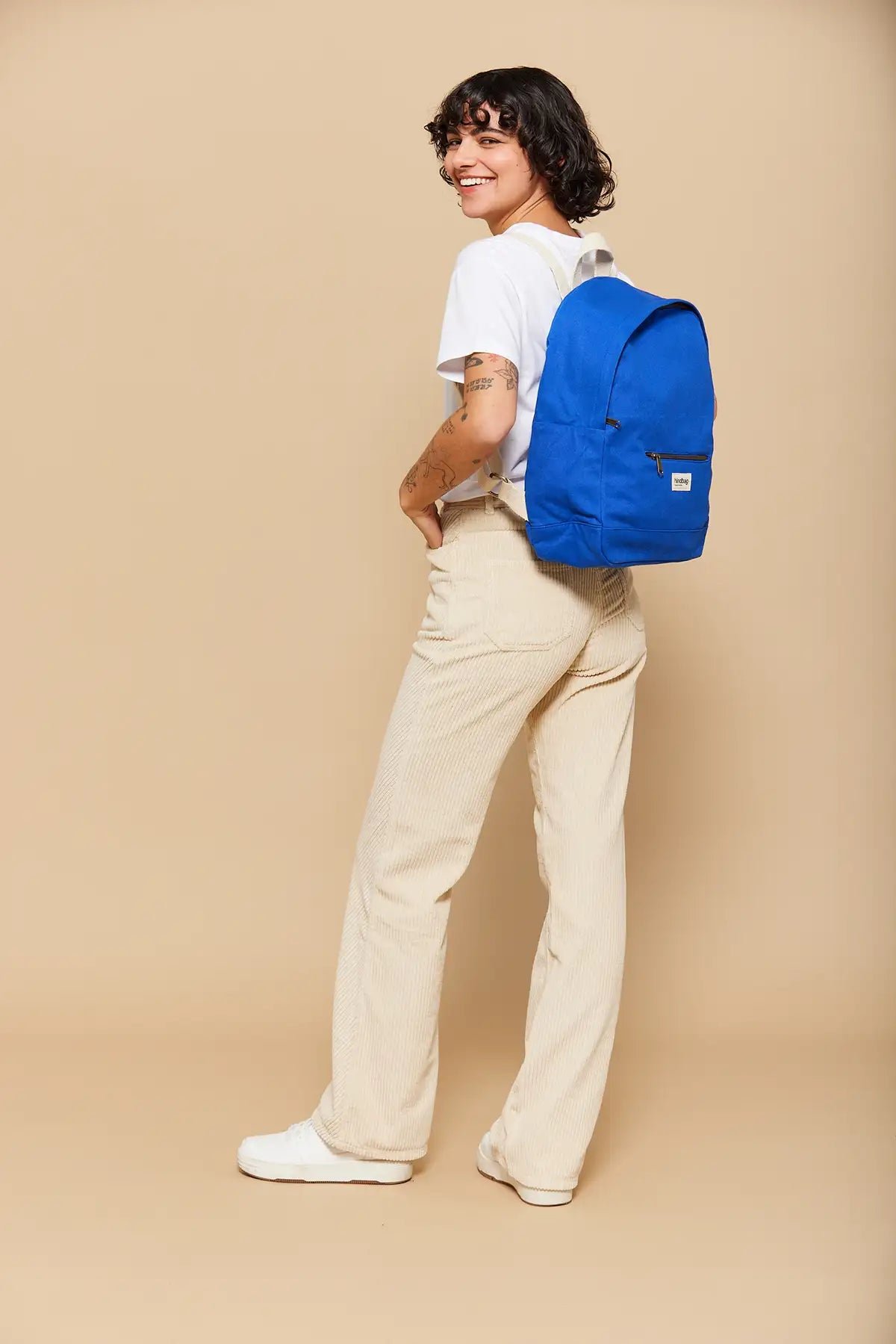Cotton backpack HINDBAG Blue