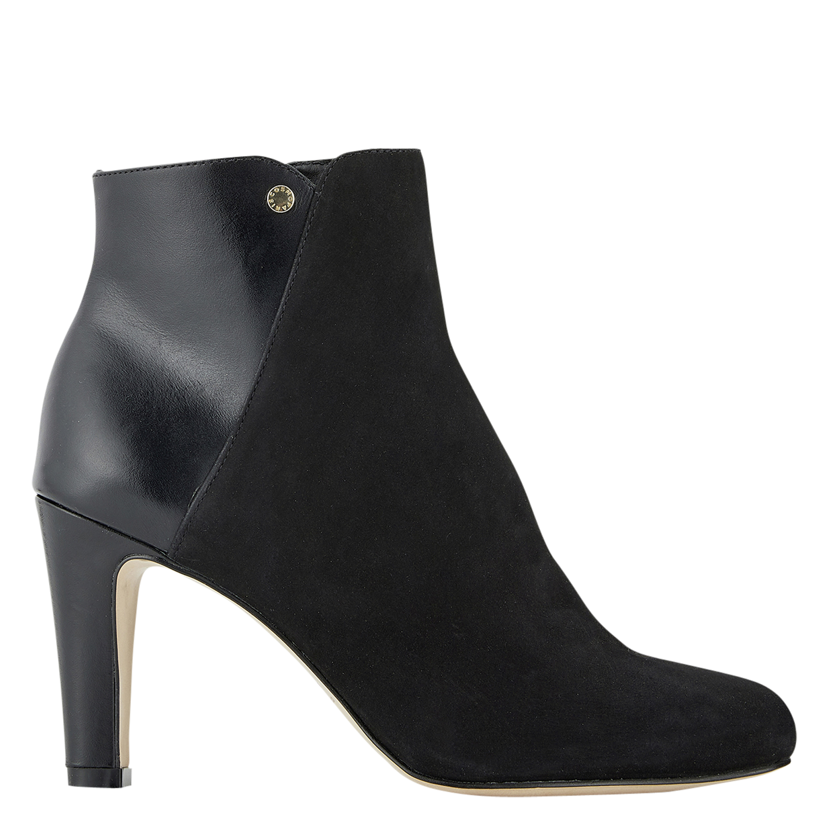 Bottines à talon bimatière  COSMOPARIS Noir
