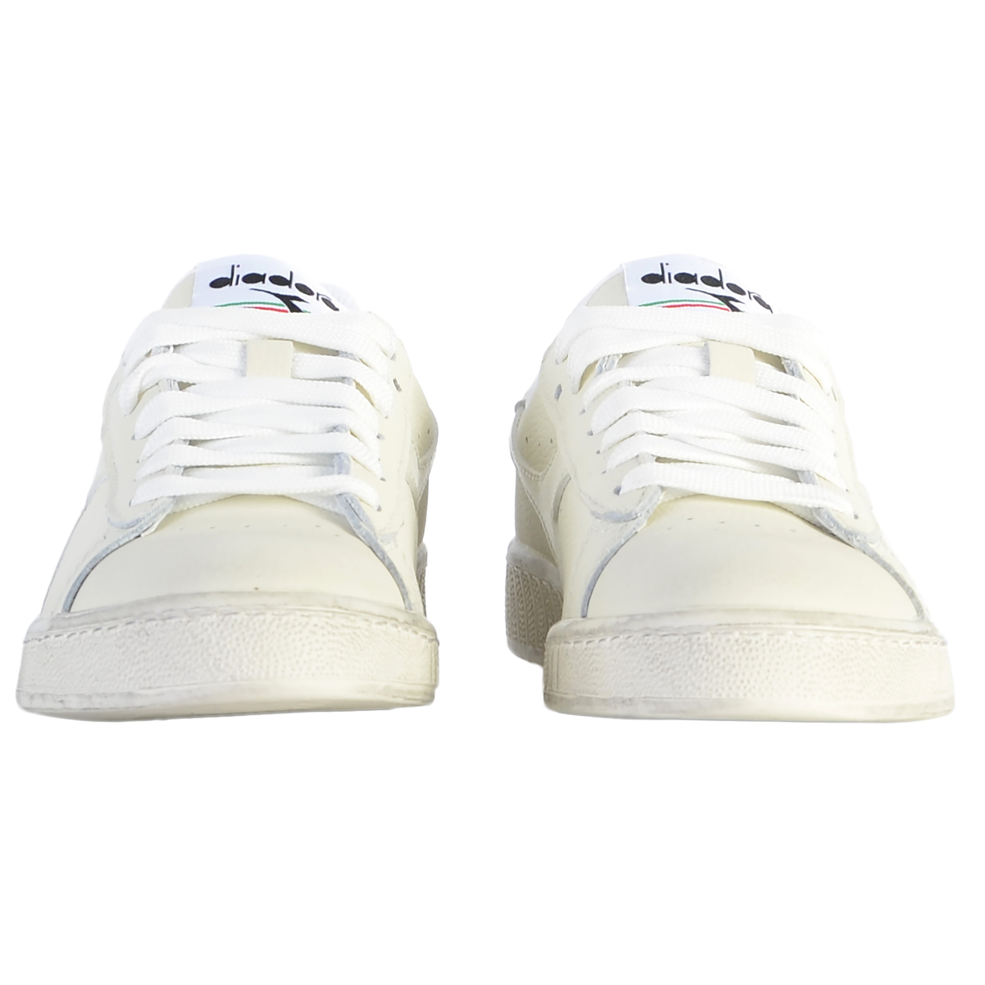 Waxed leather low-top sneakers DIADORA White