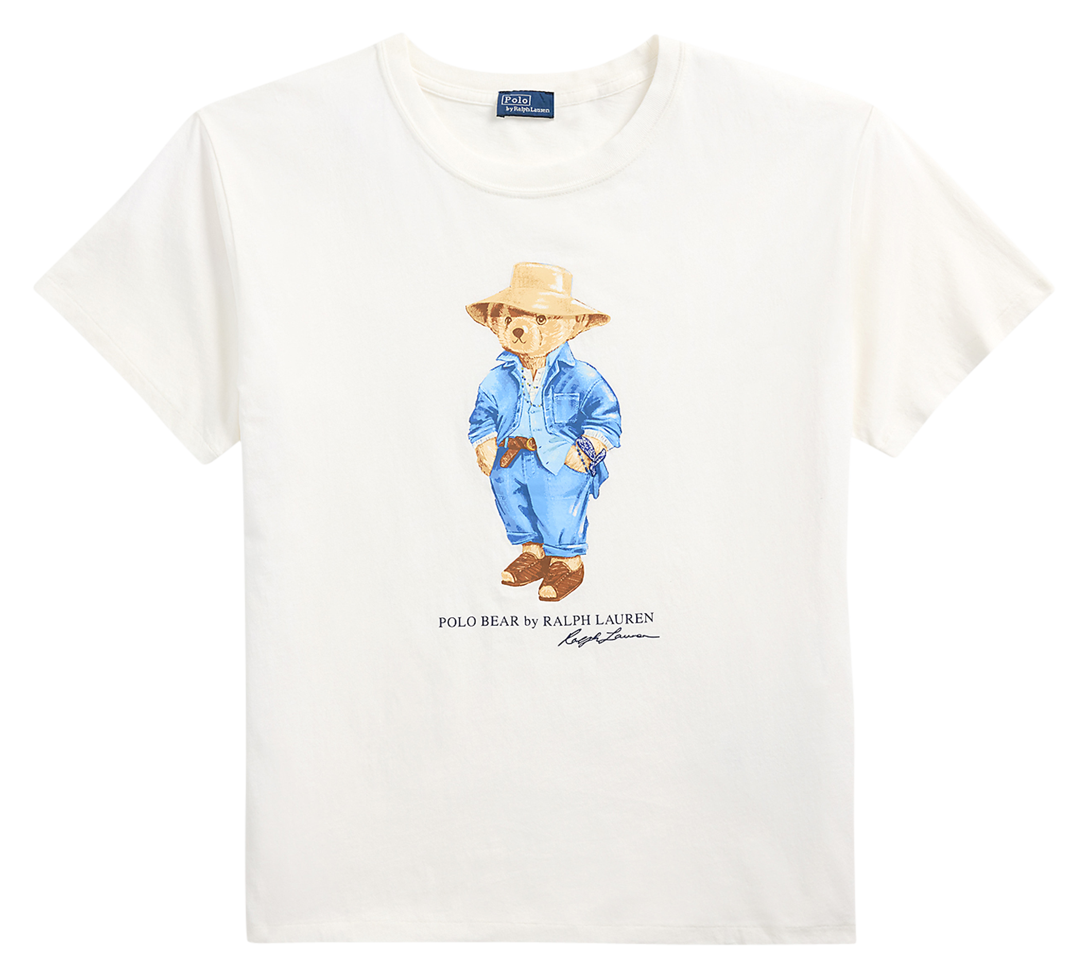 Tee-shirt imprimé en coton POLO RALPH LAUREN Blanc