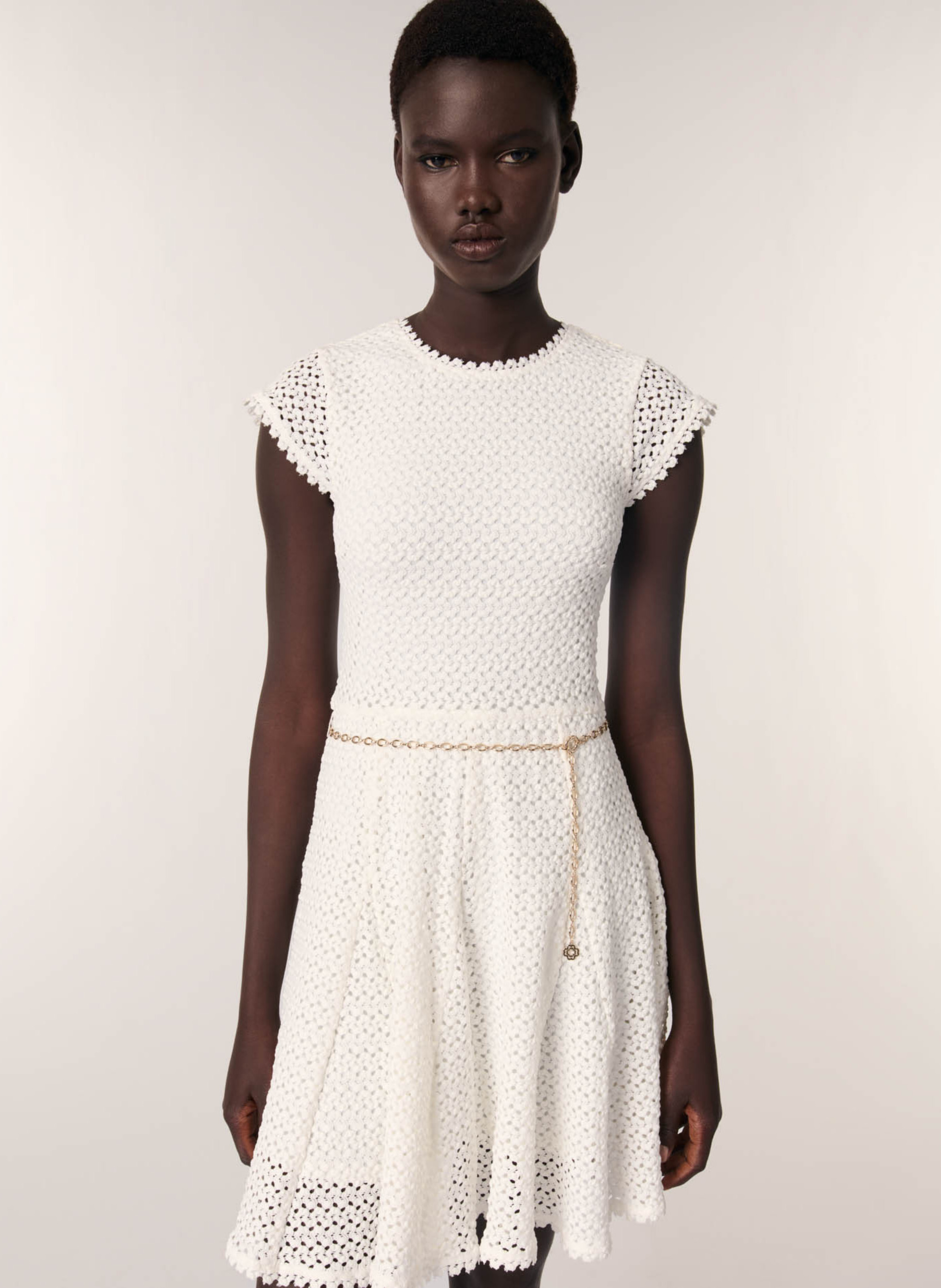 Robe Patineuse Robe Maje Rouge Et Blanche Robe Courte évasée