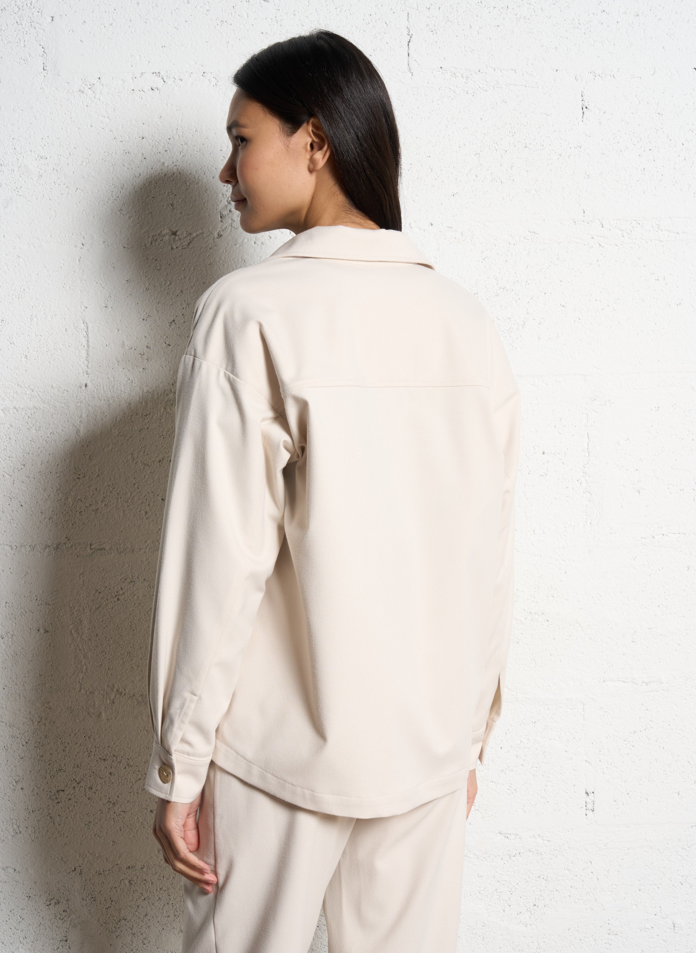 Surchemise droite col classique I CODE Blanc