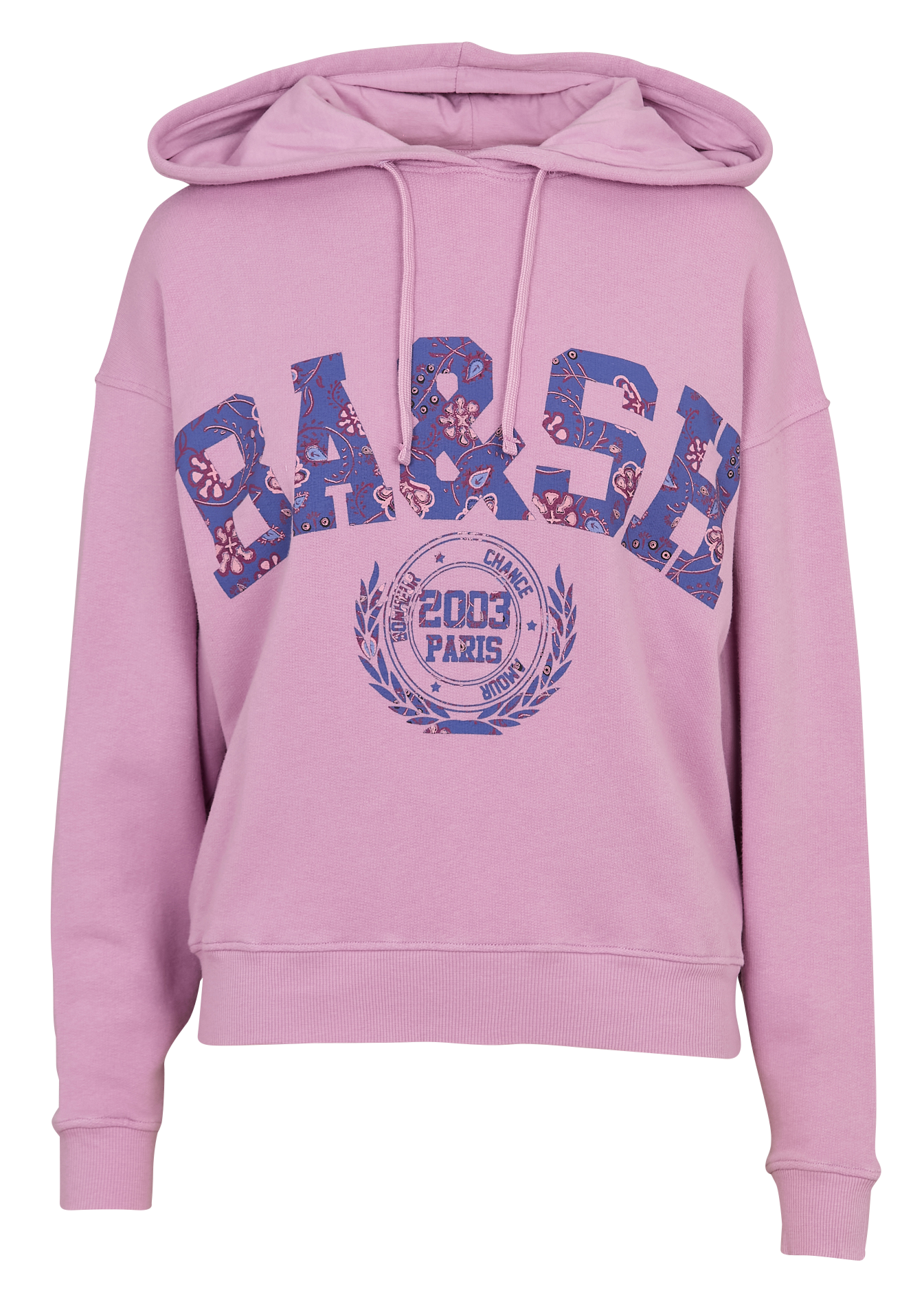 Sweat imprimé à capuche BA&SH Rose