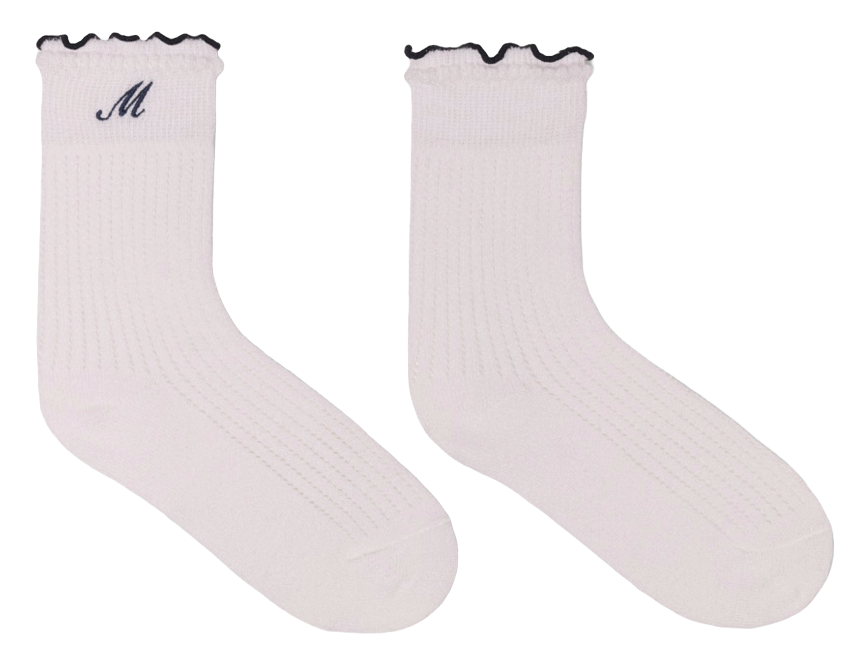 Chaussettes en coton mélangé MAJE Blanc