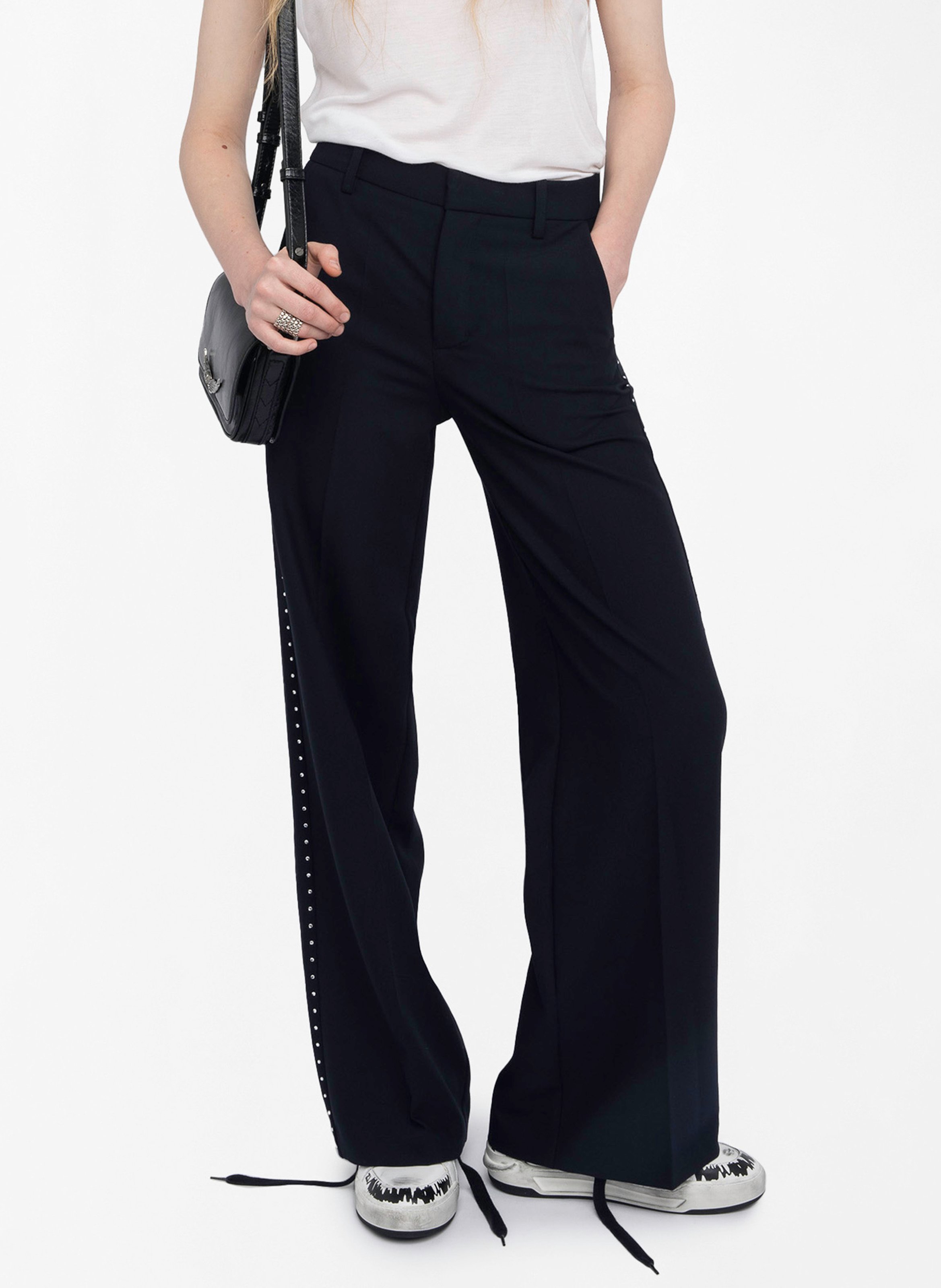 Pantalon large avec strass ZADIG&VOLTAIRE Bleu
