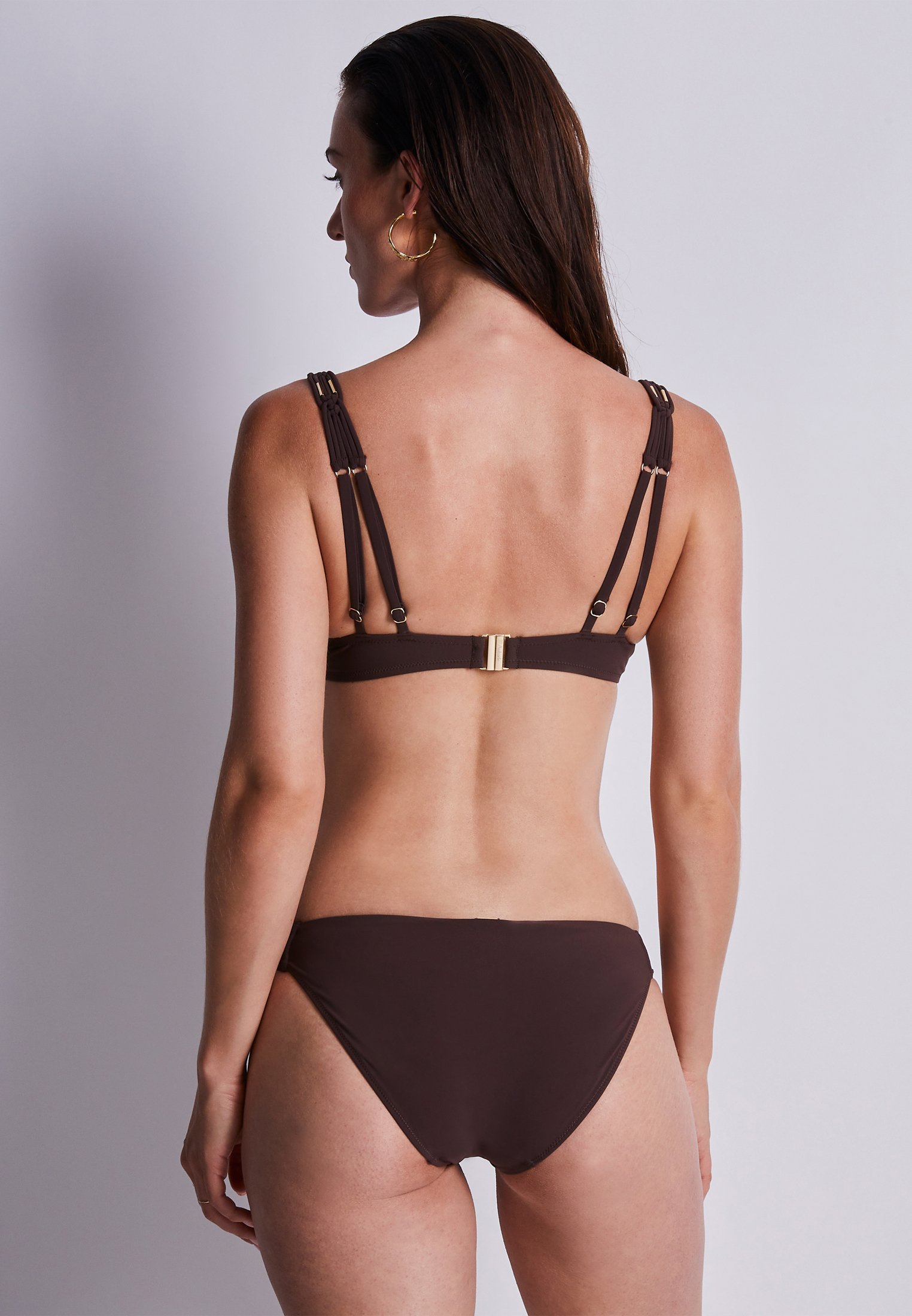 Bikini top with push-up cups AUBADE Brown