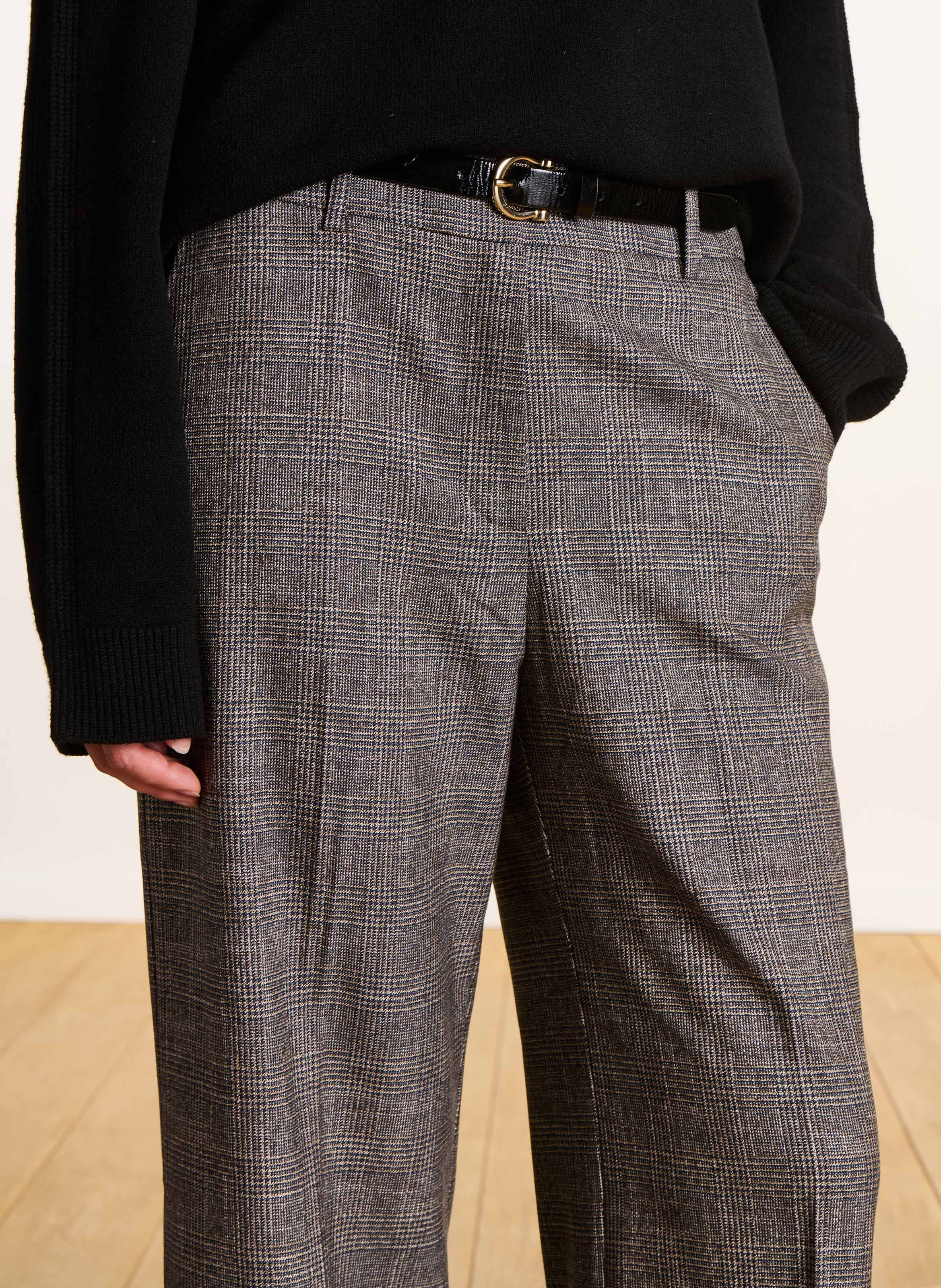 Checked cigarette pants LA FEE MARABOUTEE Multicolored