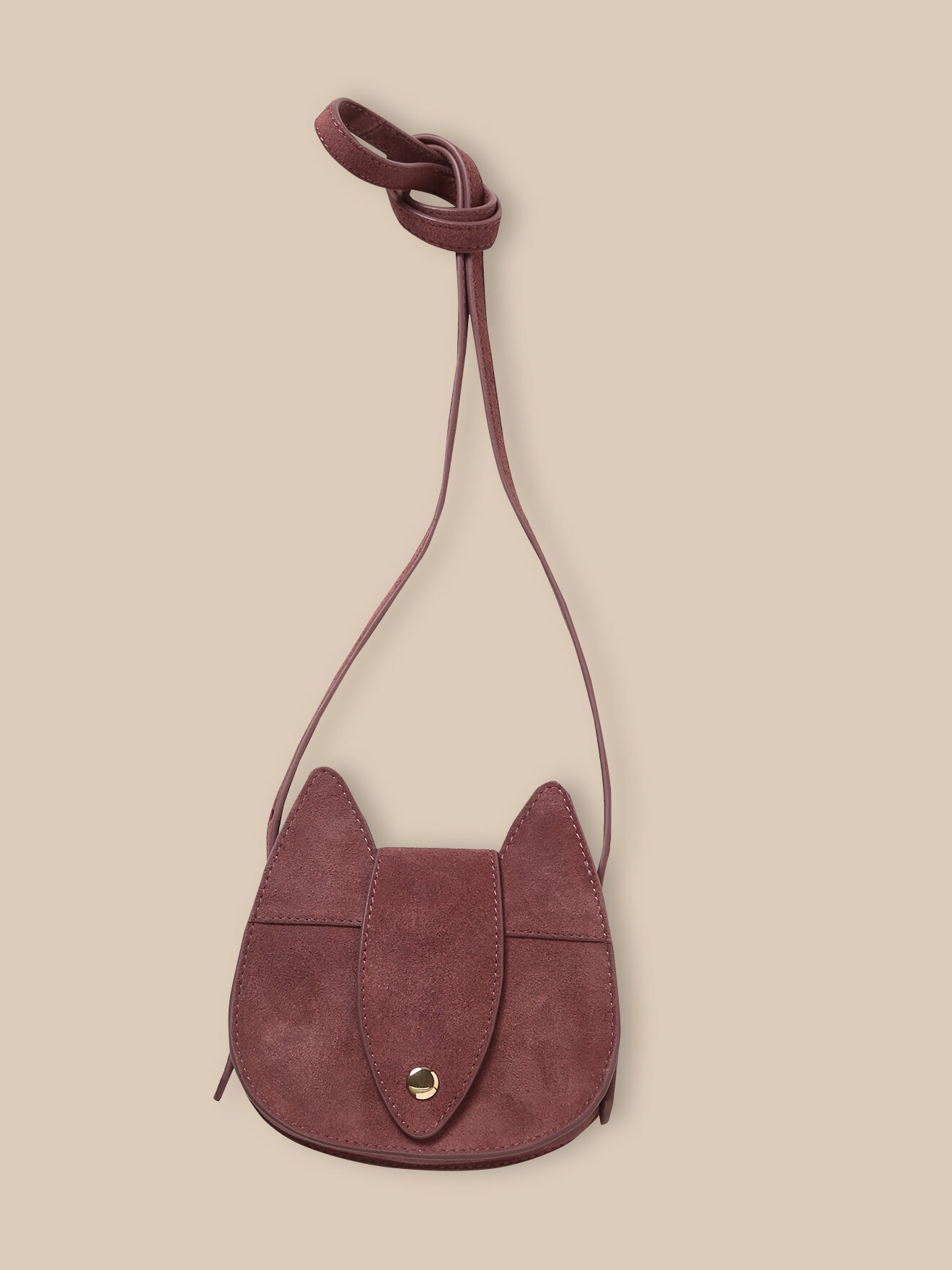 Squirrel leather bag CYRILLUS Pink