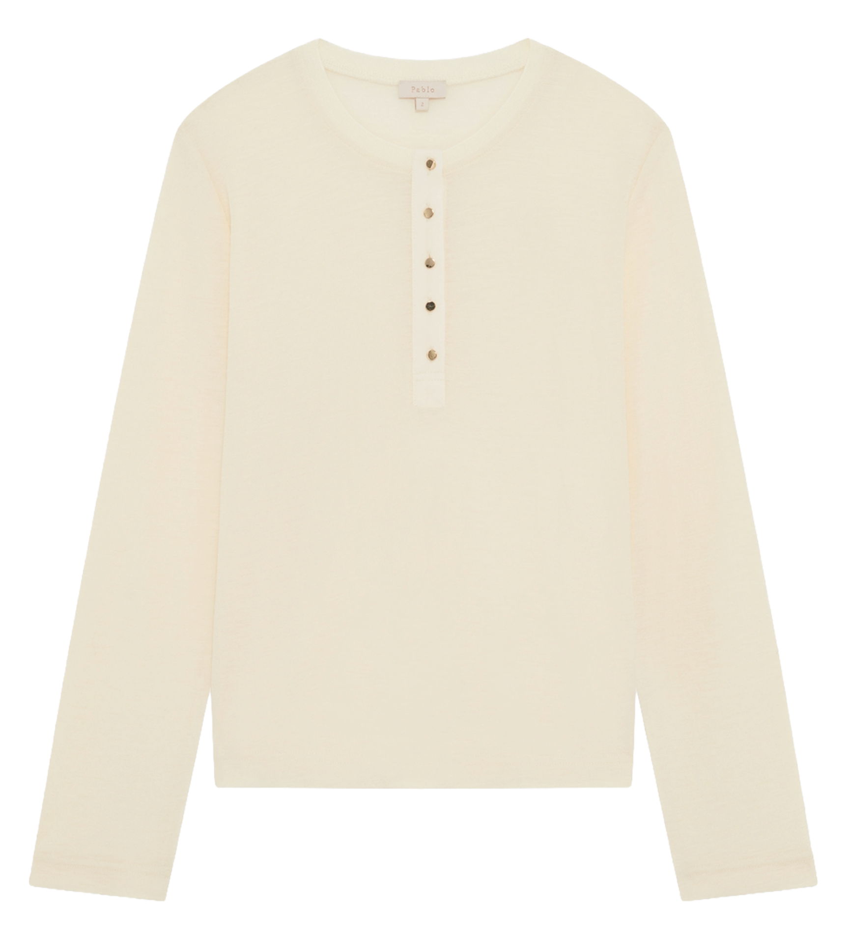 Abidjan wool round-neck sweater PABLO Beige