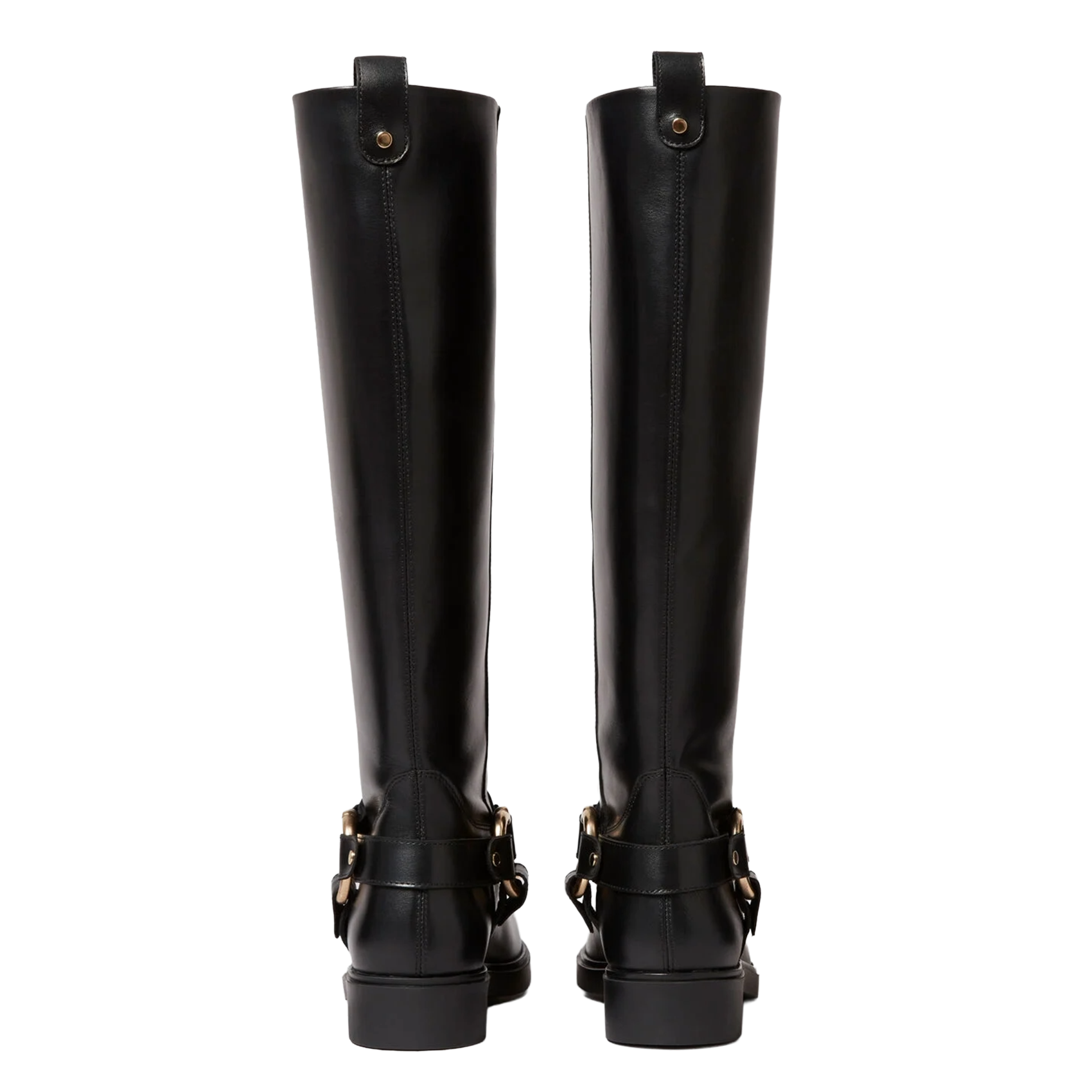 Bottes unies en cuir CLAUDIE PIERLOT Noir