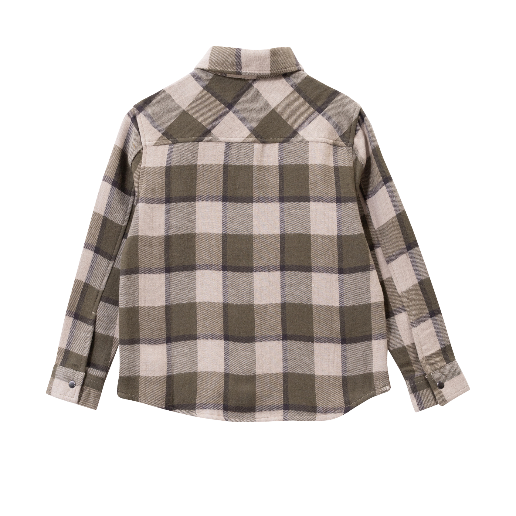 Recht, katoenen overshirt met klassieke kraag IKKS JUNIOR Kaki