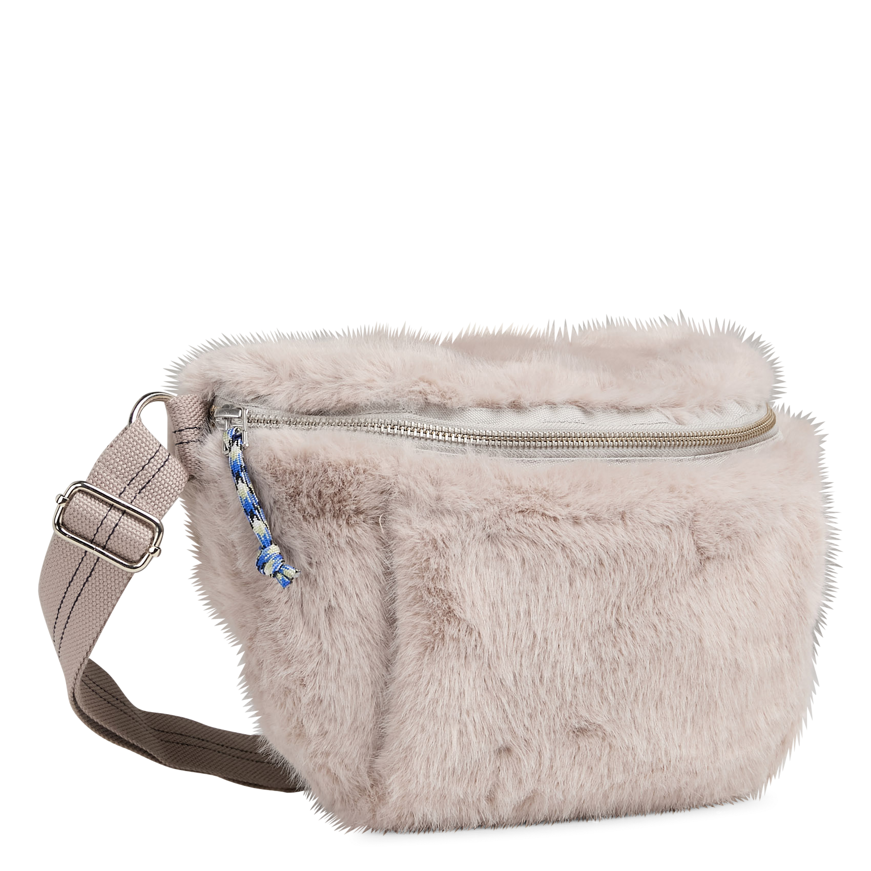 Heuptas met rits in imitatiebont BELLEROSE Grijs