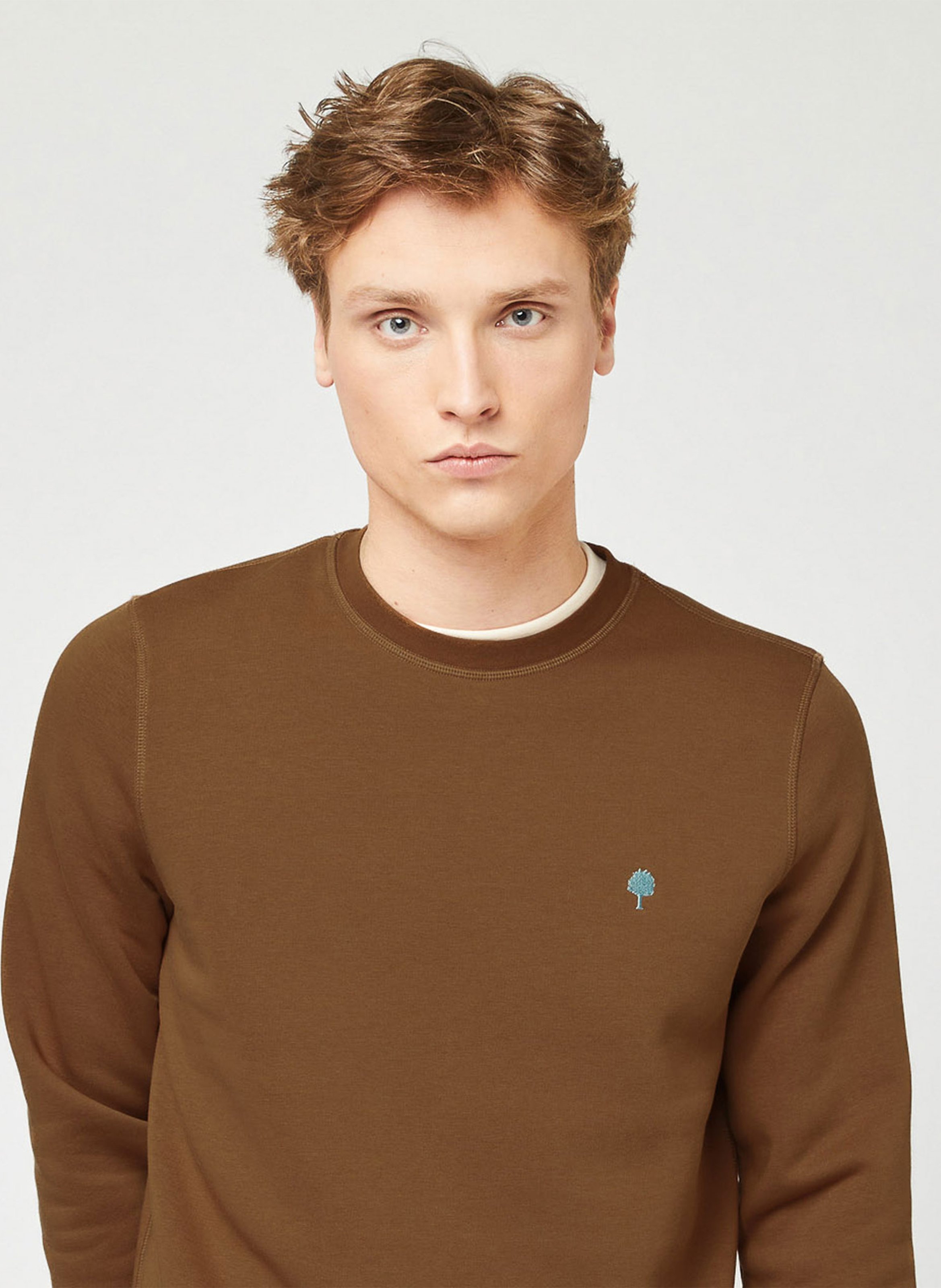 Gerader Strickpullover FAGUO Braun