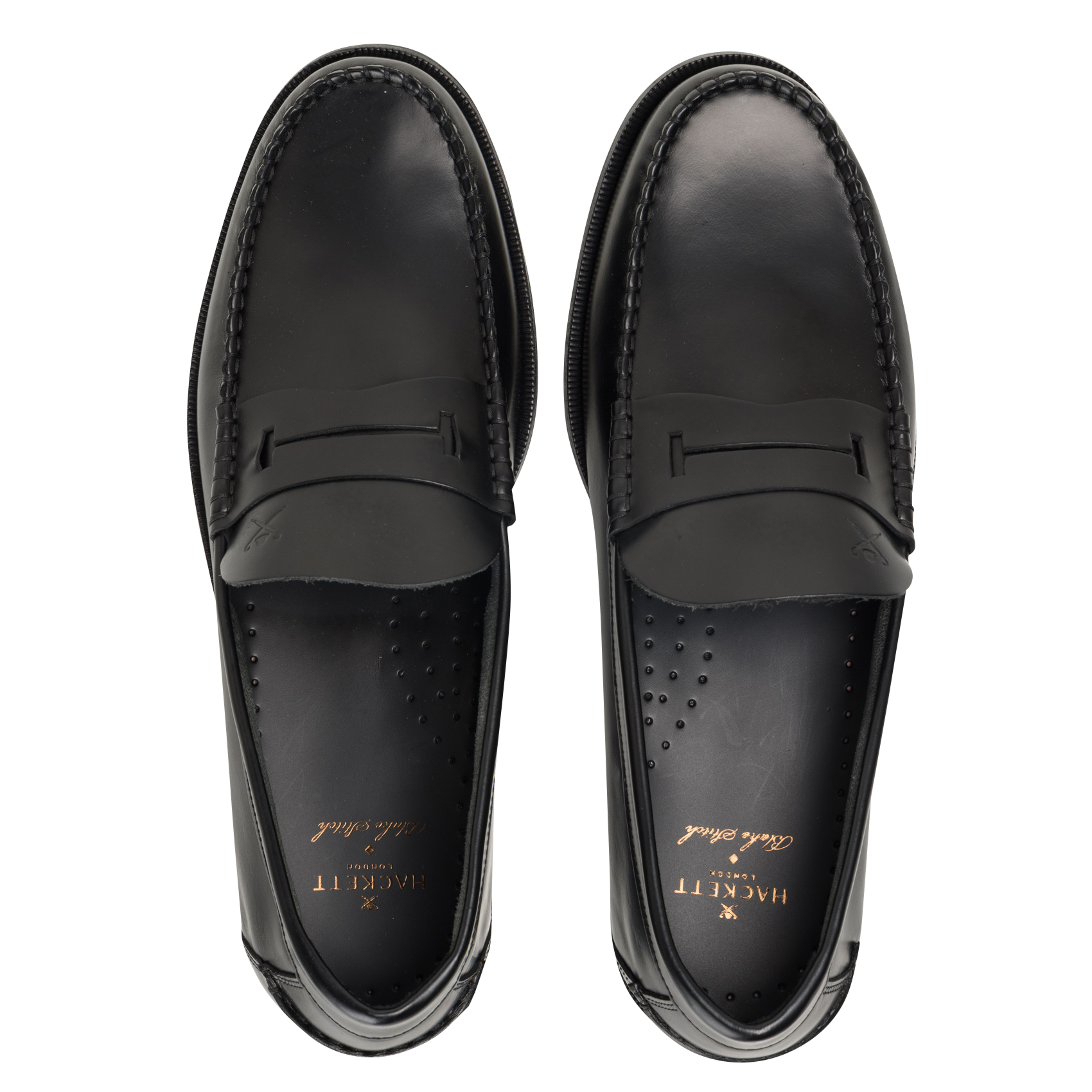 Mocassins en cuir HACKETT Noir