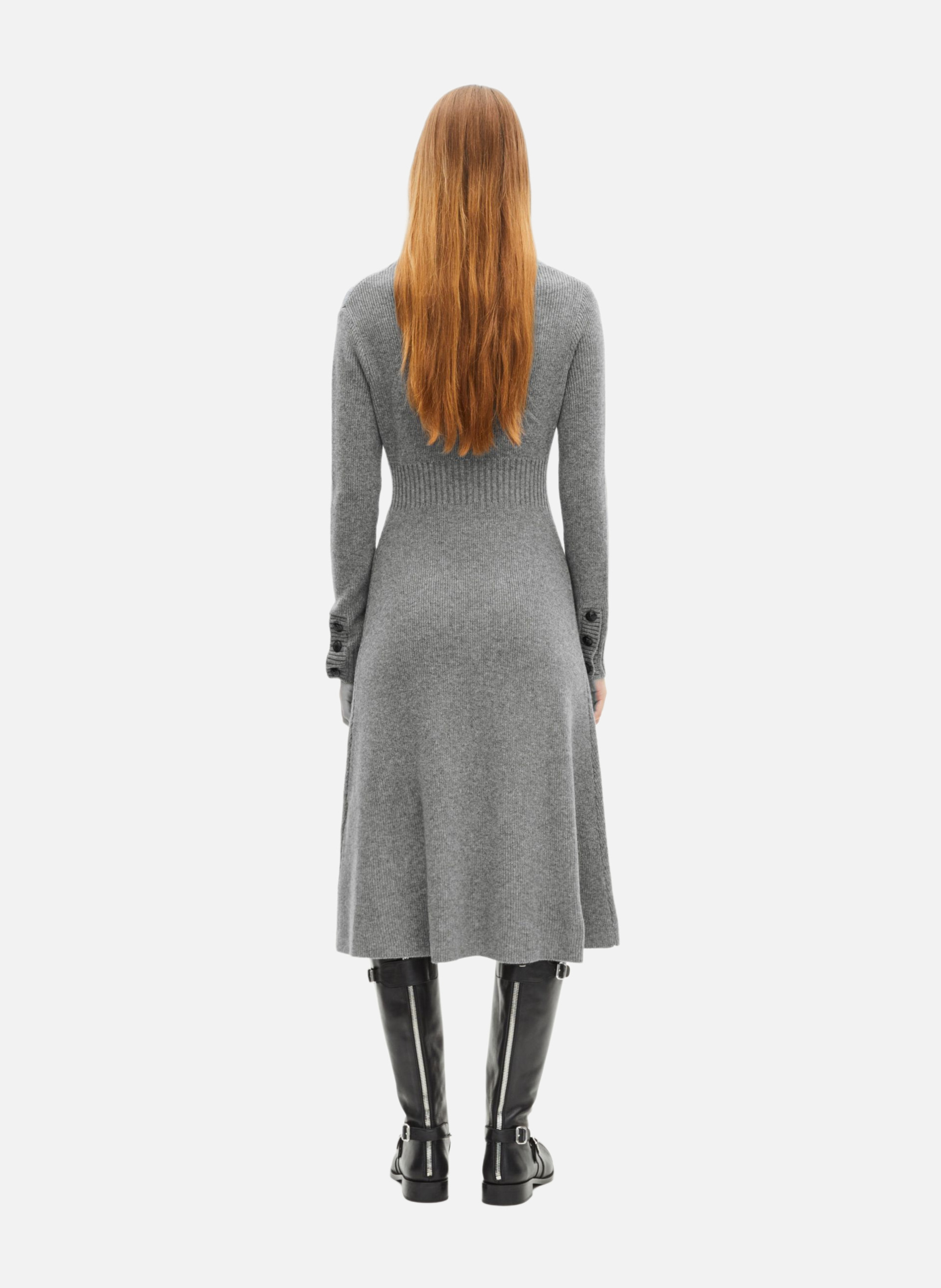 Long wool dress THE KOOPLES Grey
