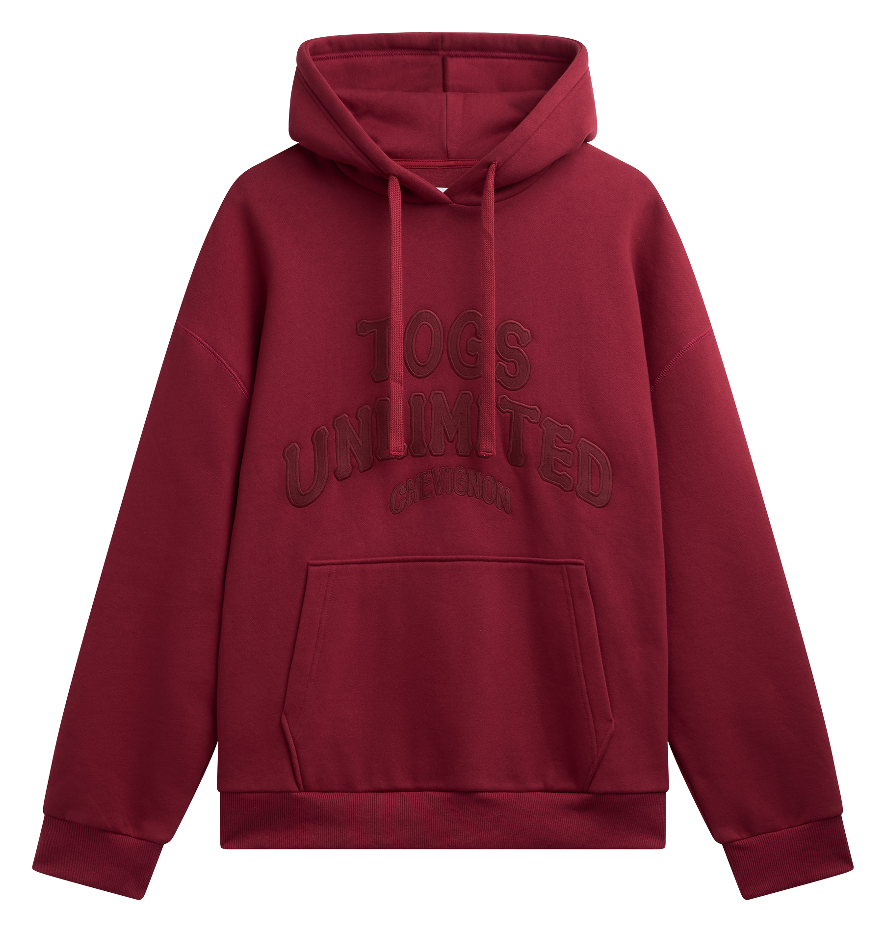 Sweat à capuche en coton mélangé CHEVIGNON Rouge