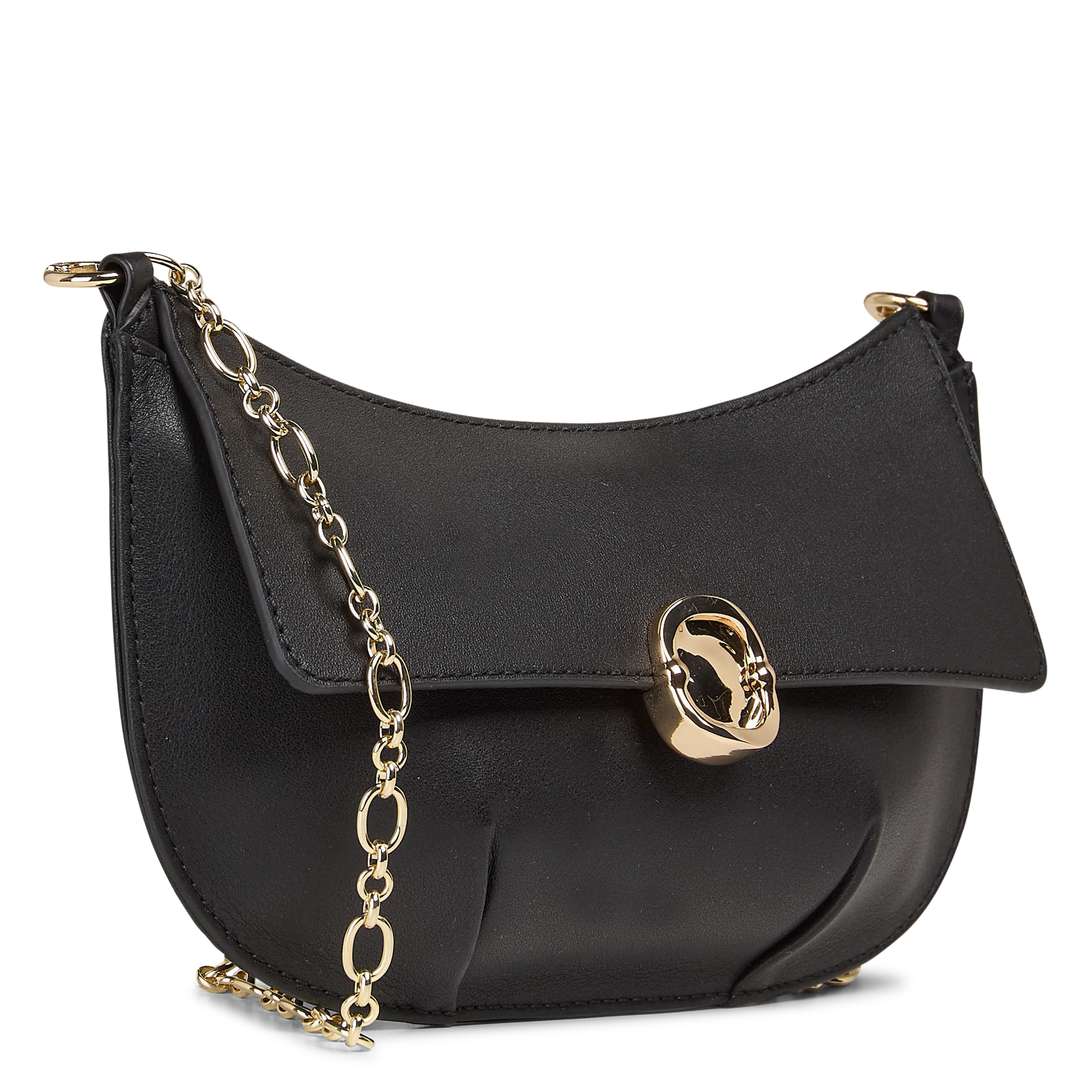 Sac bandoulière en cuir CLAUDIE PIERLOT Noir