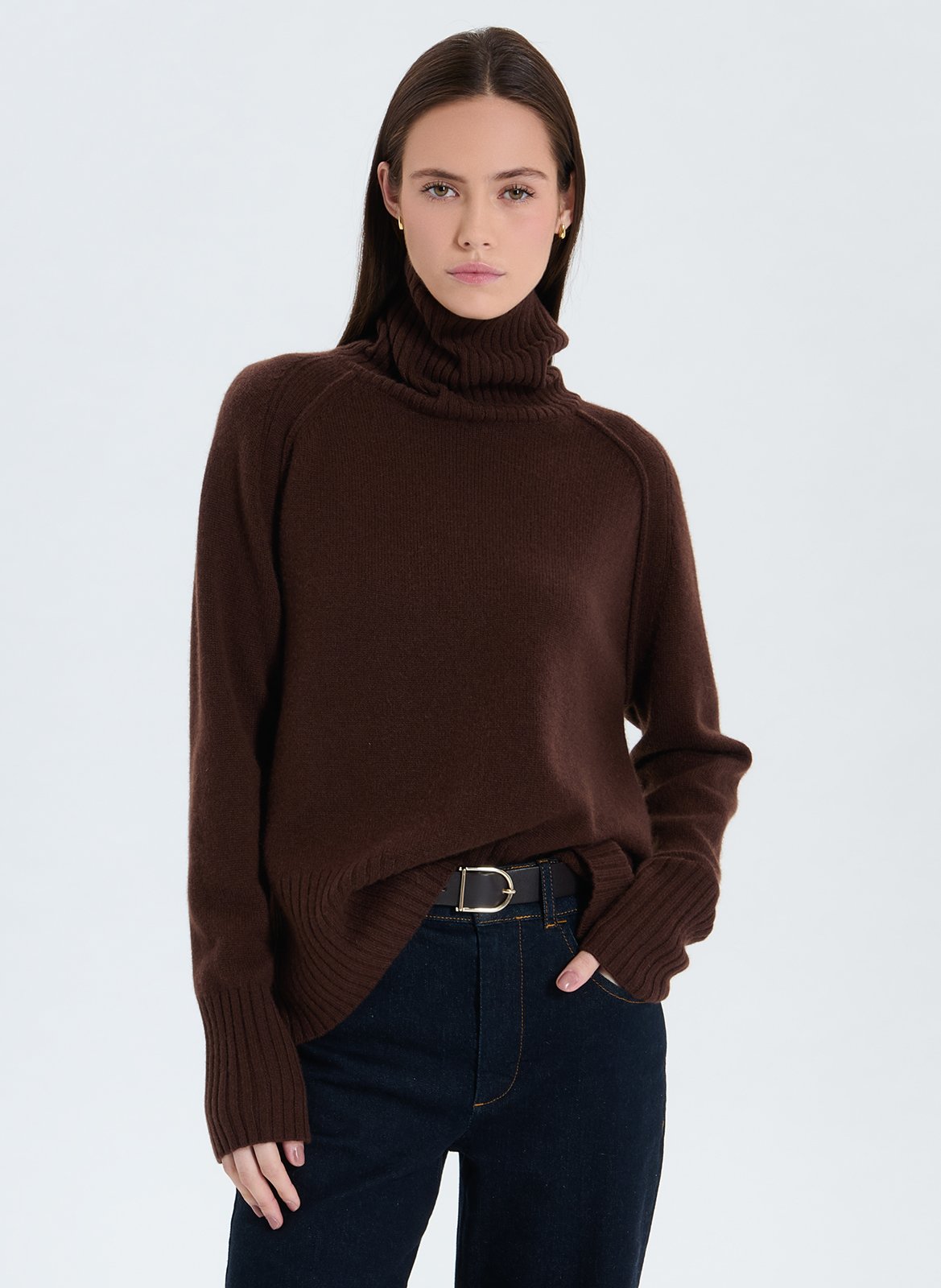 Cashmere polo neck sweater ZAPA