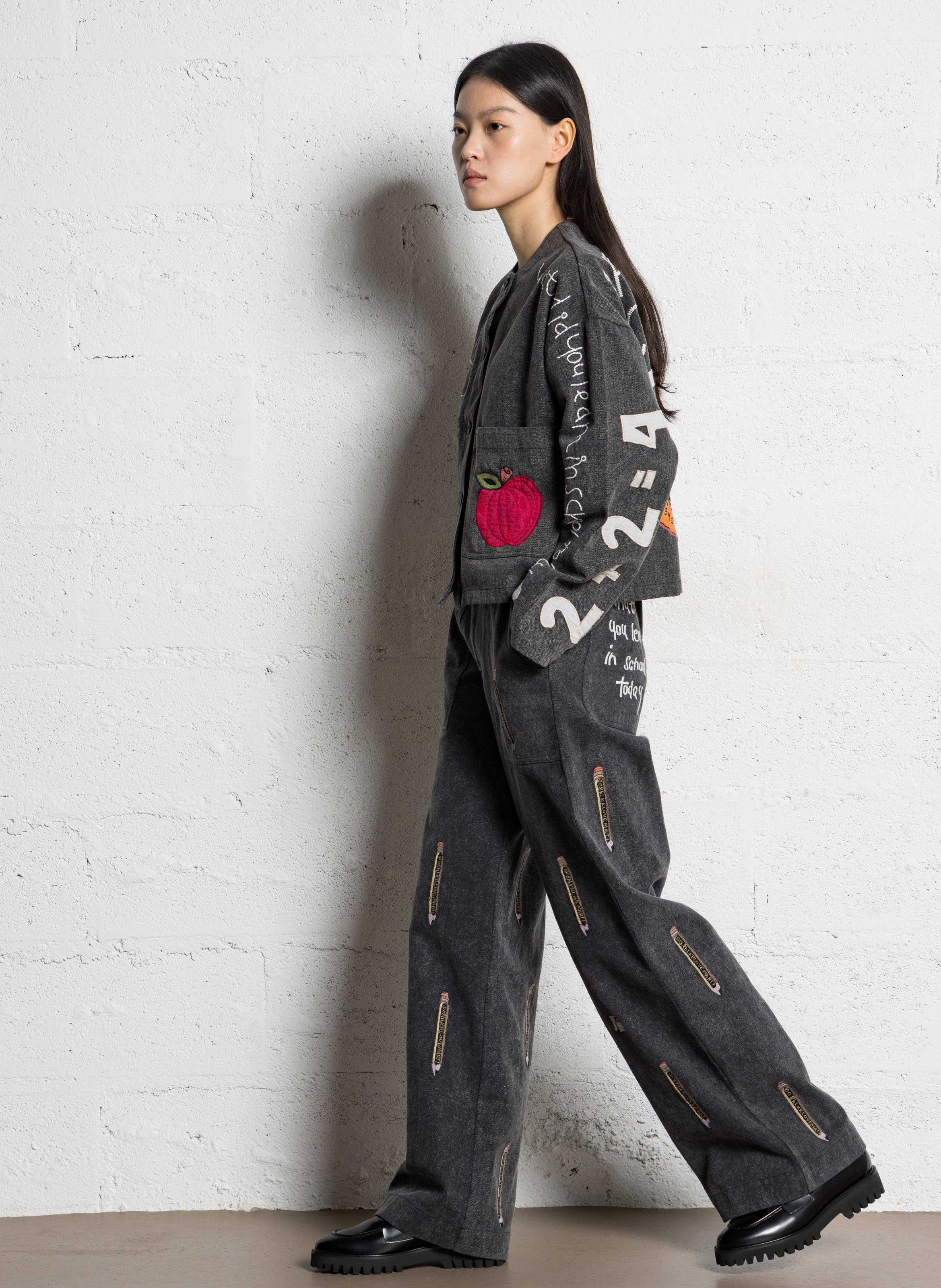 Jean large en coton STELLA NOVA Noir