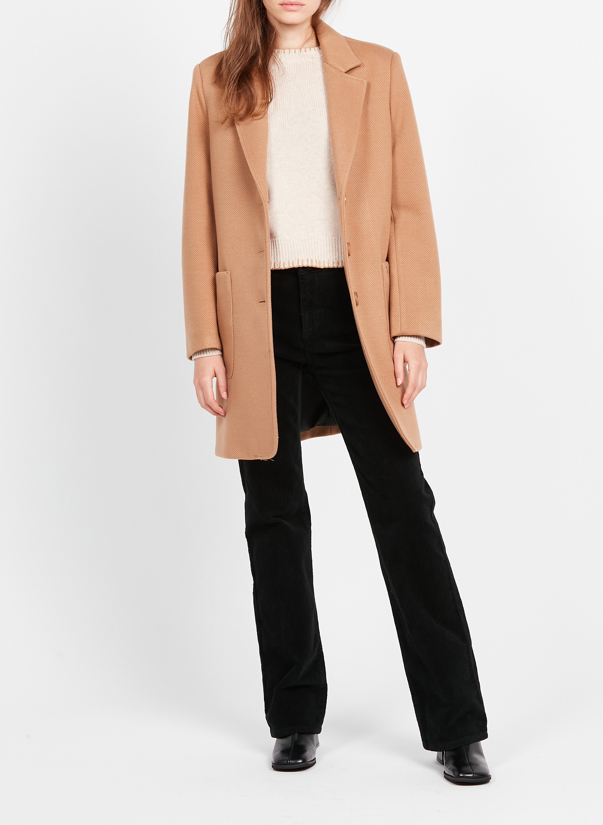 Jas met reverskraag PLEASE Bruin