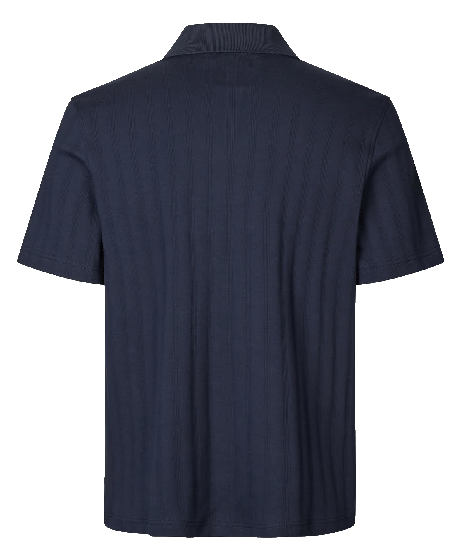 Rechte polo van biokatoen SAMSOE SAMSOE Blauw