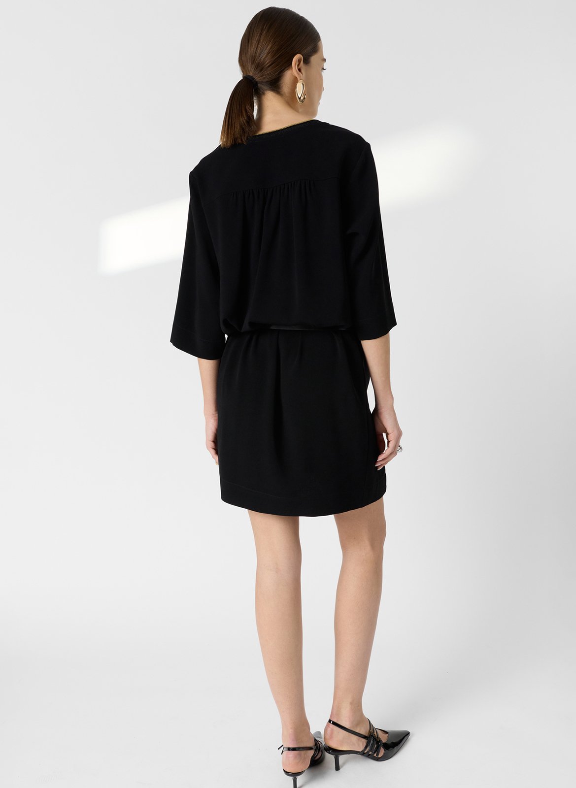 Robe courte col V GERARD DAREL Noir