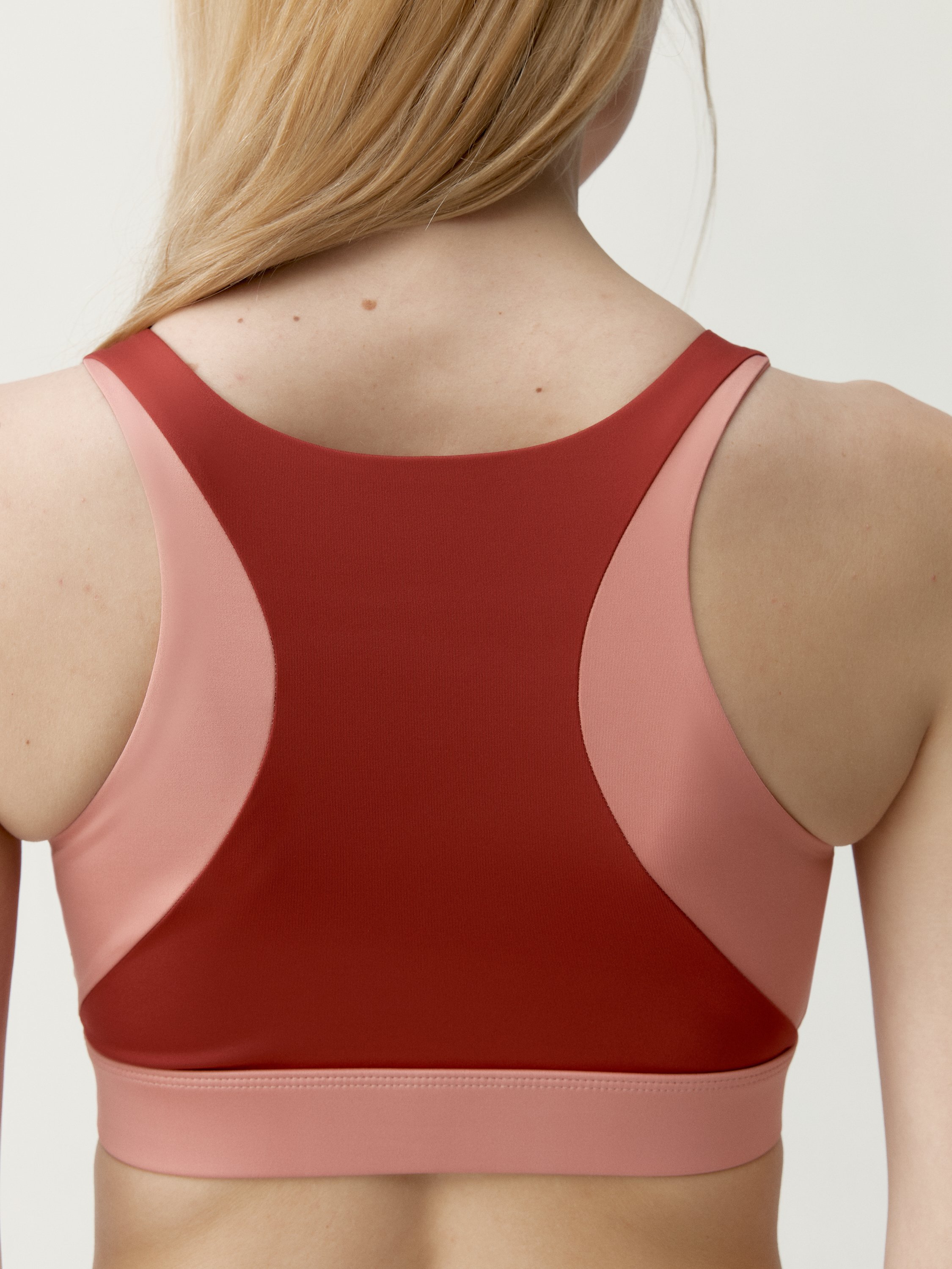 Brassière de sport performance fixation haute darana BORN Orange