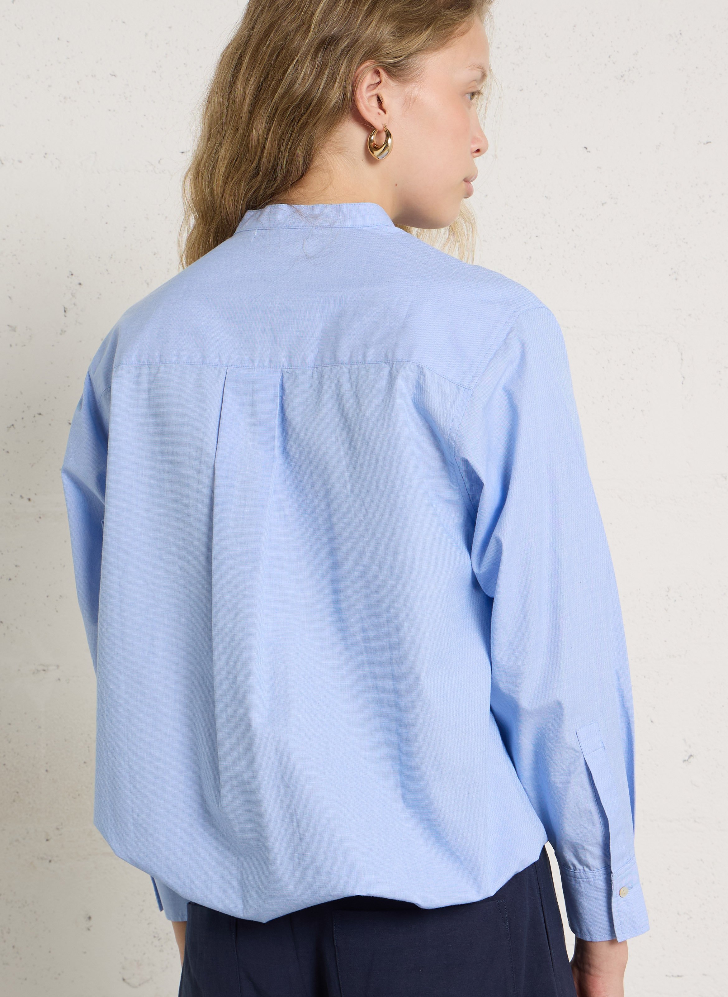 Chemise en coton BELLA JONES Bleu