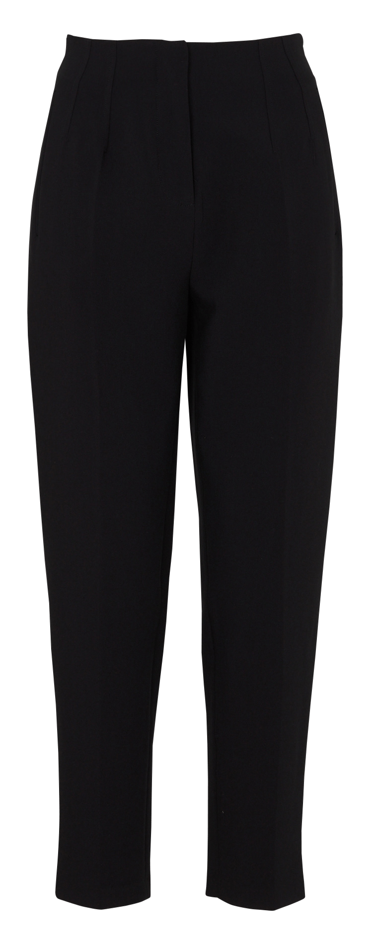 Bandplooibroek met hoge taille ZAPA Zwart