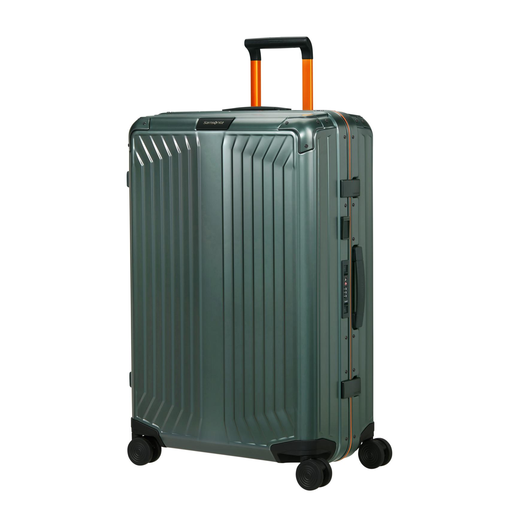 Aluminum 4-wheel suitcase size L SAMSONITE Green