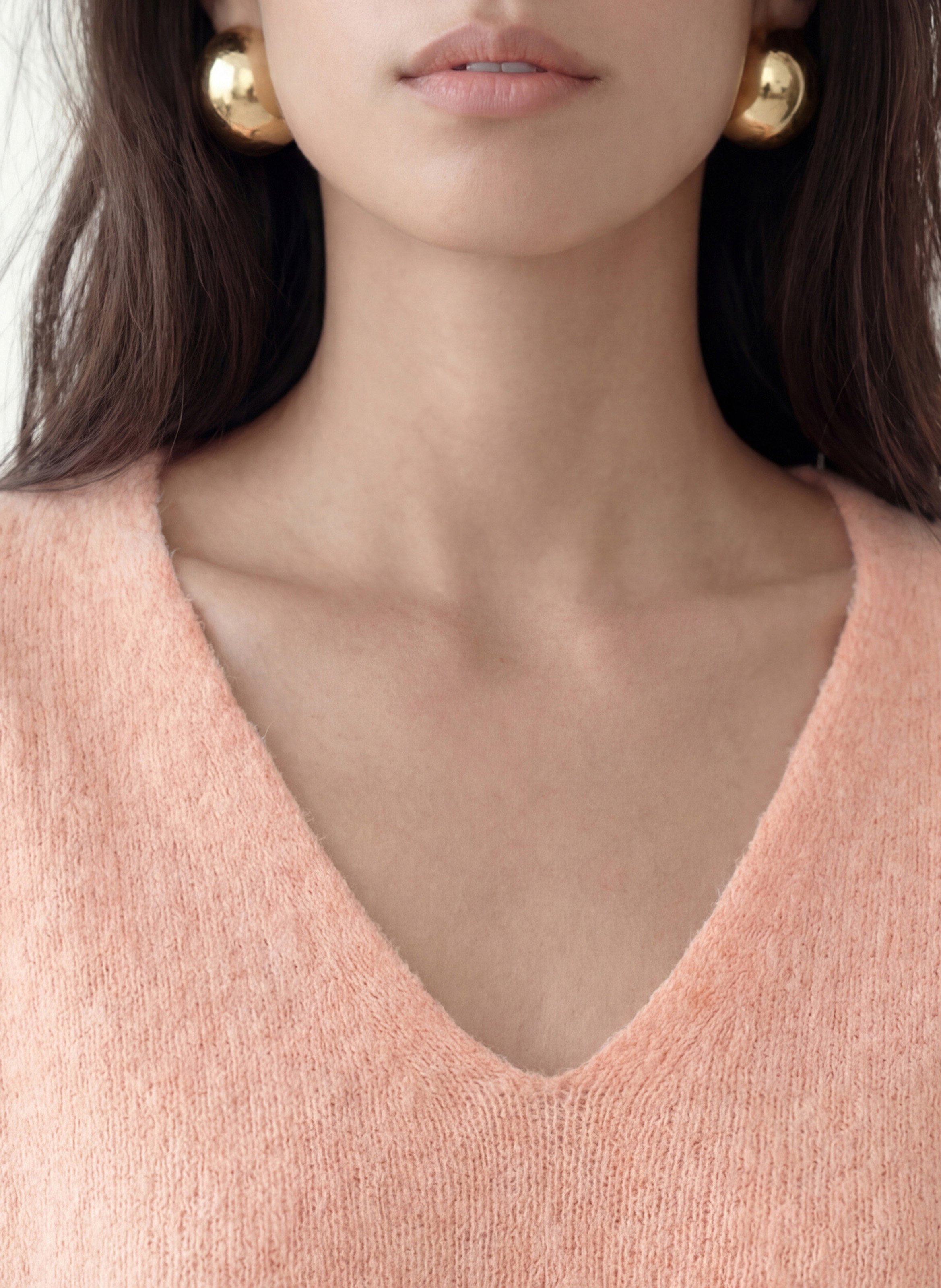 Pullover mit V-Ausschnitt KOOKAI Orange