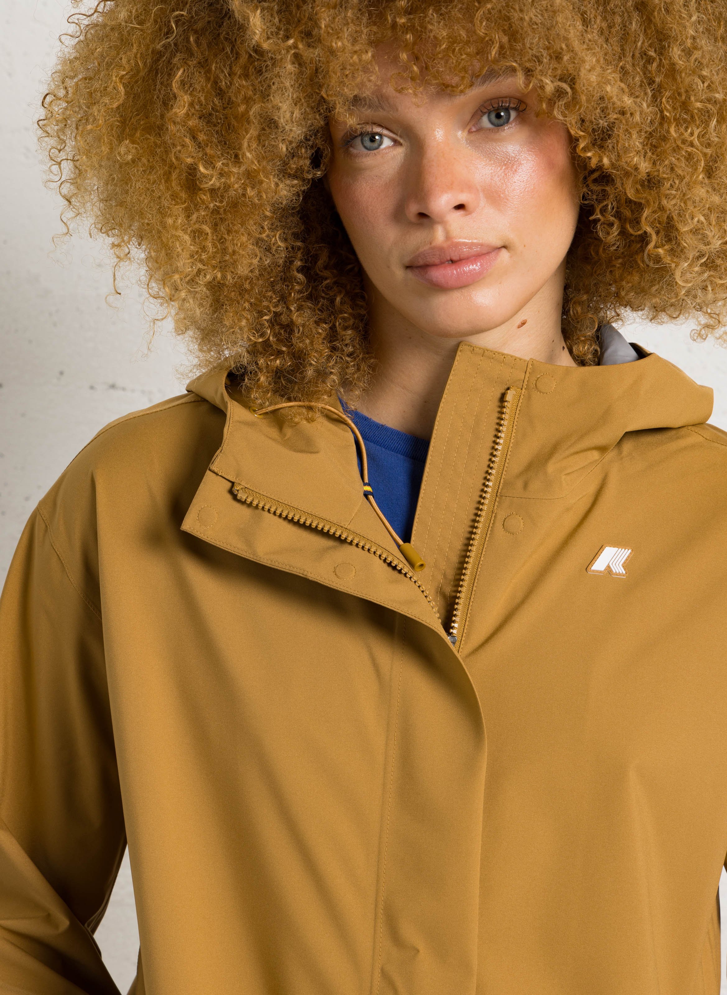 Parka à capuche K-WAY Marron