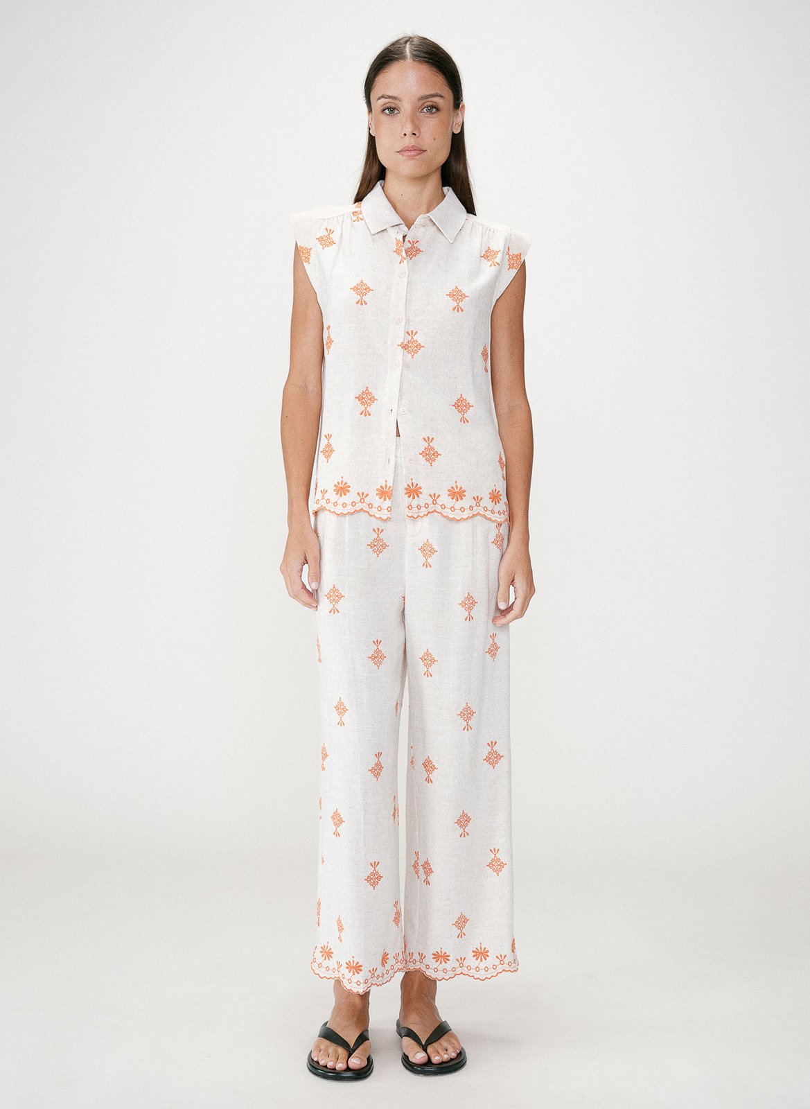 Blouse col classique  GRACE ET MILA Orange