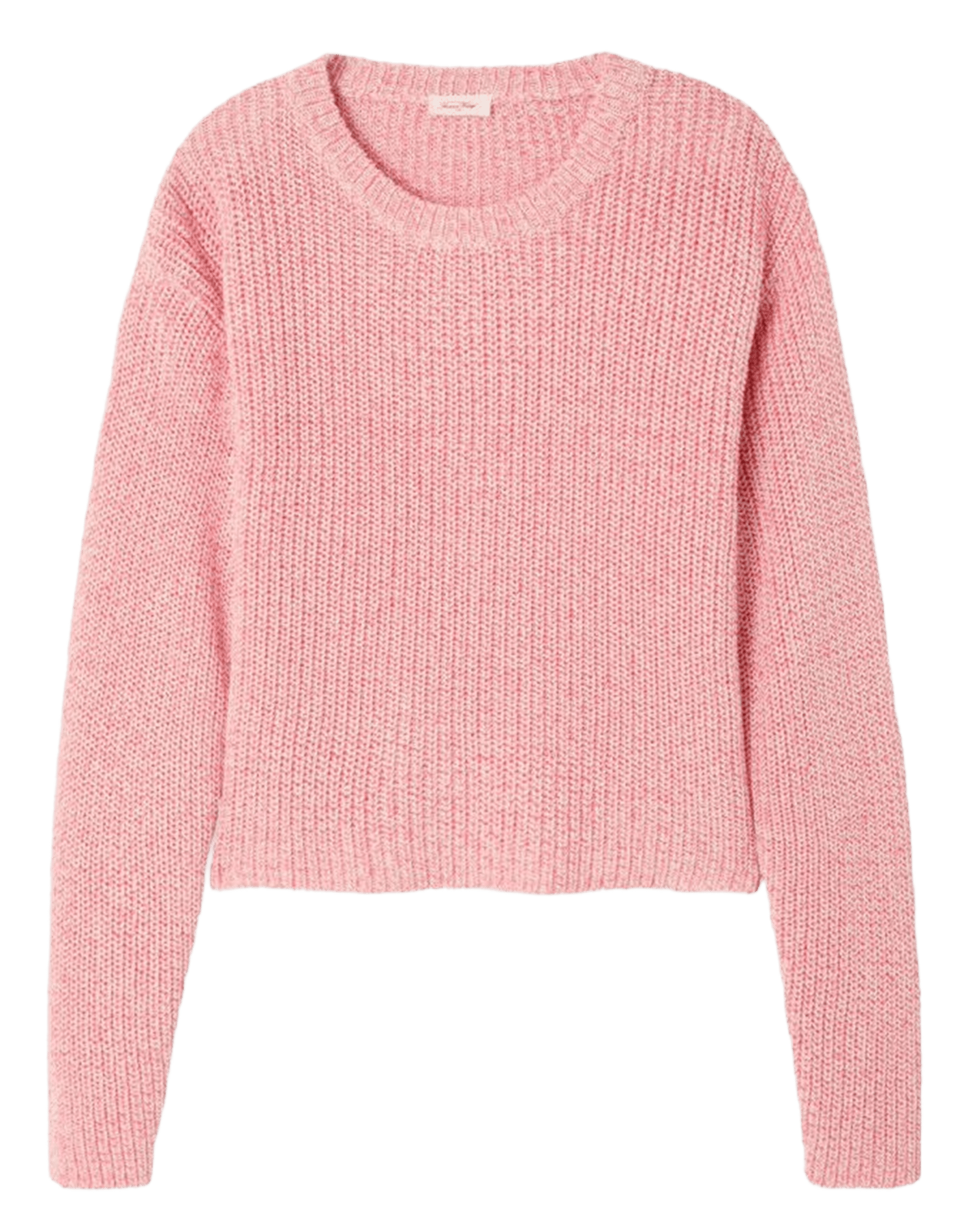 Rechte trui van biokatoen met ronde hals AMERICAN VINTAGE